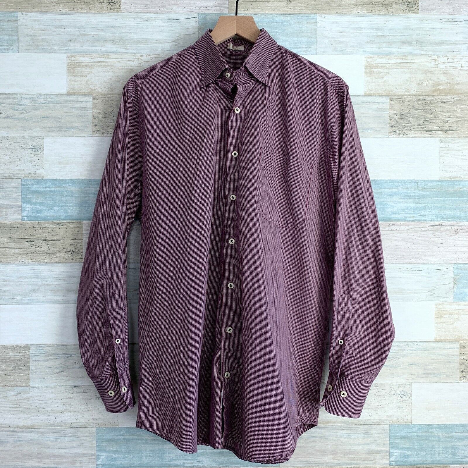 Peter Millar Peter Millar Plaid Button Front Shirt Red Blue Lightweight M Size US M / EU 48-50 / 2 - 1 Thumbnail