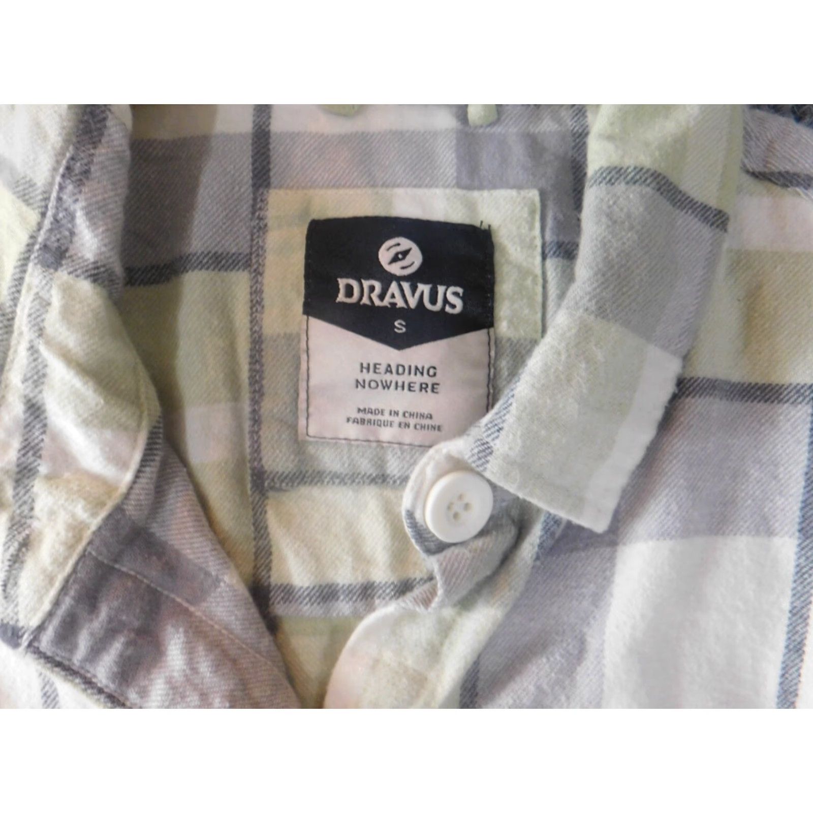 Vintage Dravus Shirt Men's Small Green Plaid Flannel Button-Down Long Sleeve Cotton Size US S / EU 44-46 / 1 - 4 Thumbnail