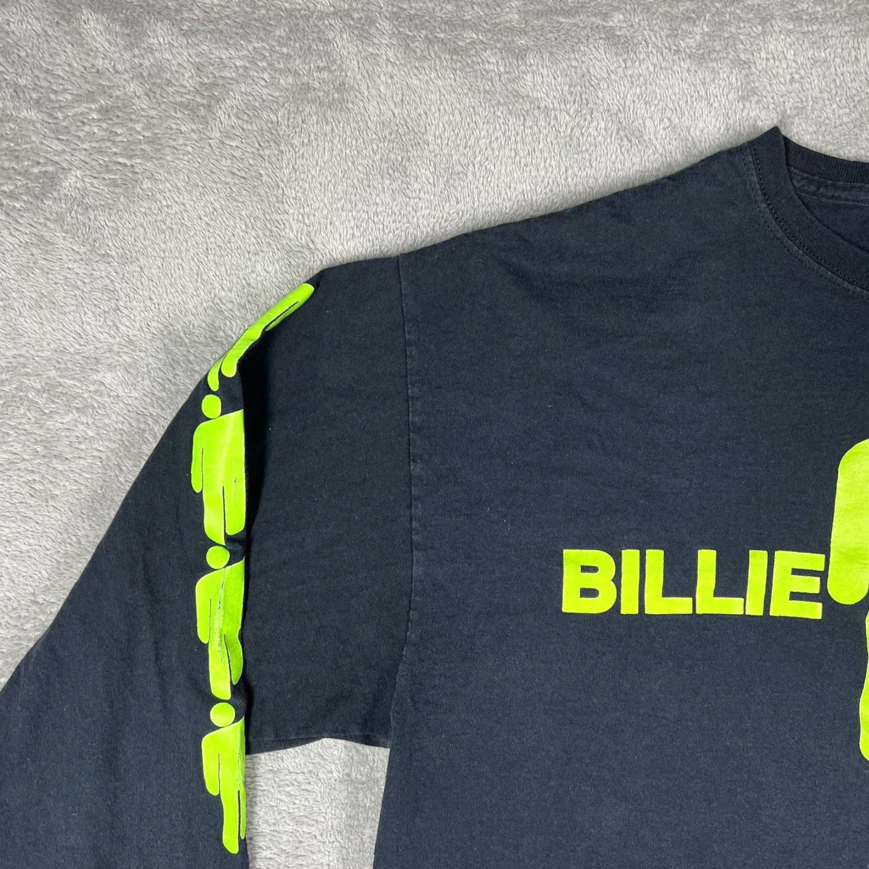 Hanes Billie Eilish Unisex Long Sleeve Men XL Black Double Sided Print T-Shirt Merch Hanes Music Tour Size US XL / EU 56 / 4 - 6 Thumbnail