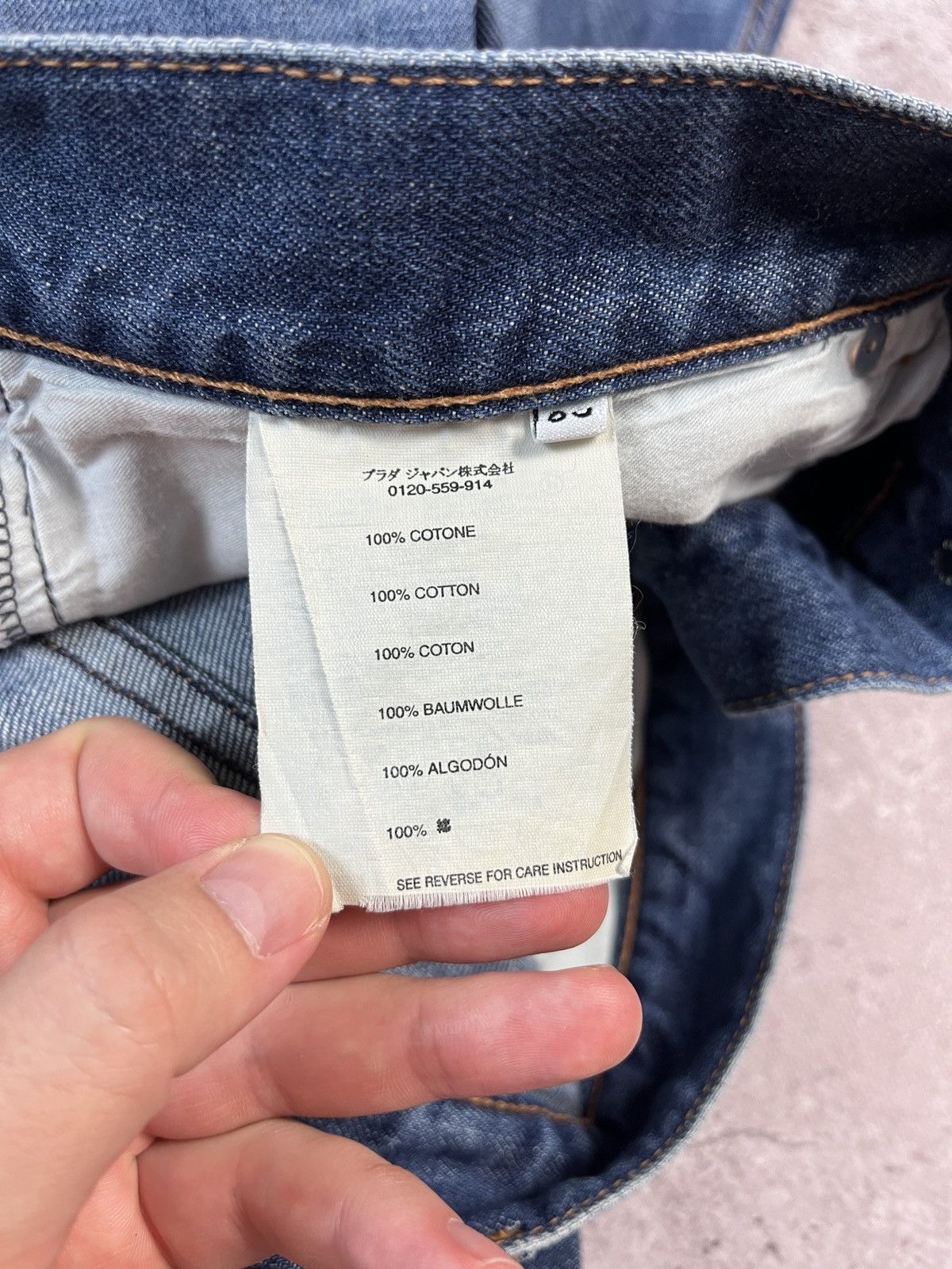 Prada Vintage🔥Prada Distressed Denim Shorts Size US 34 / EU 50 - 14 Thumbnail