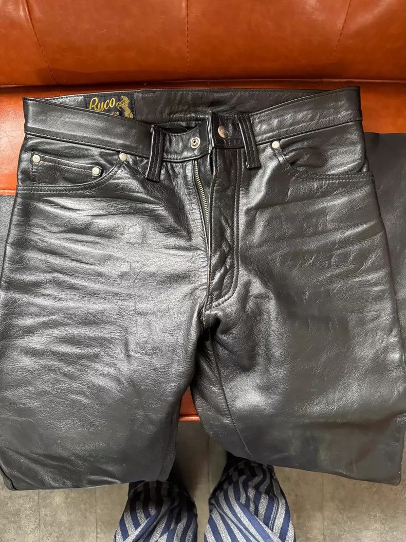 The Real McCoy's The Real McCoys SiseM Leather Pants Size US 30 / EU 46 - 1 Thumbnail