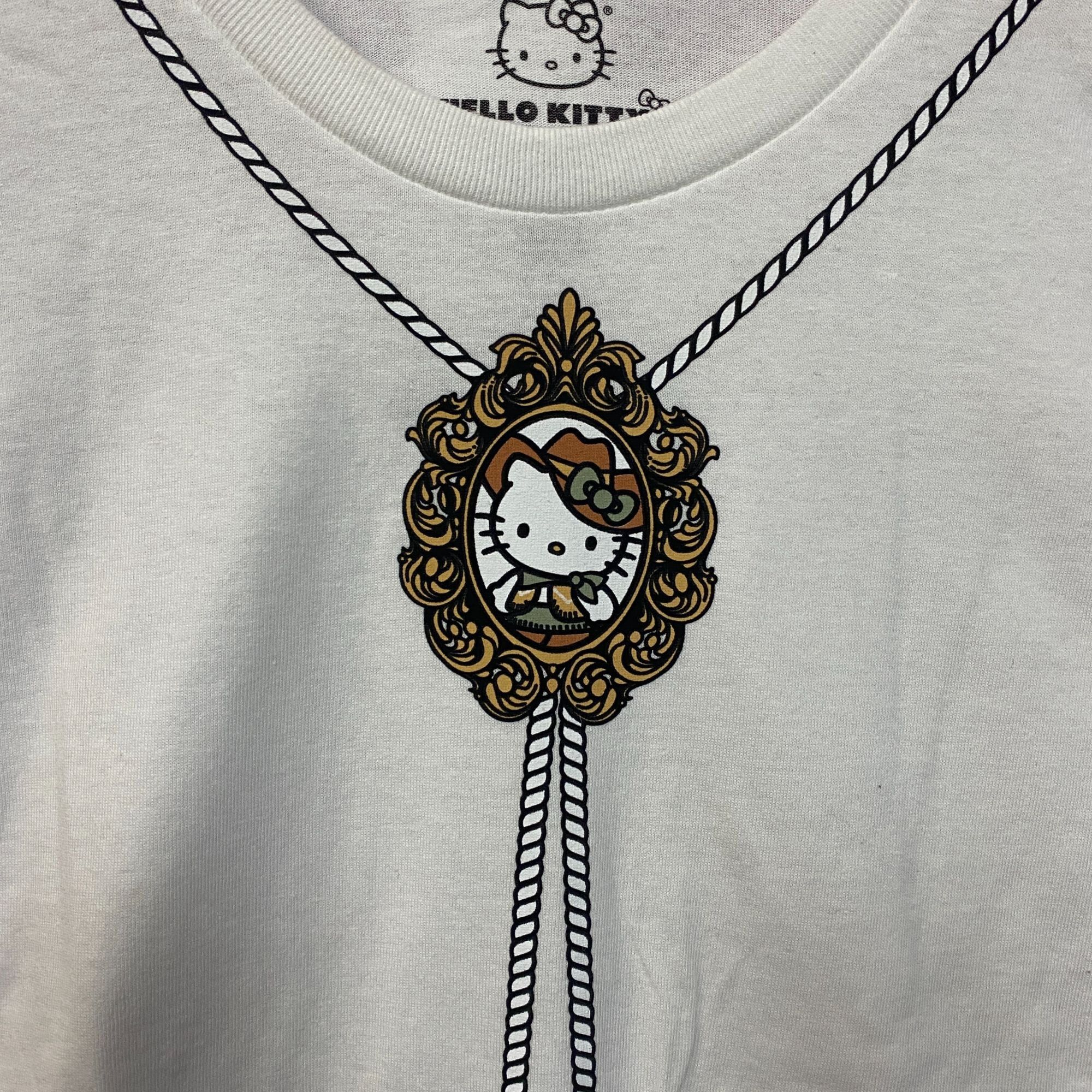 Other Sanrio Hello Kitty Bolo Tie Cute Graphic T-Shirt Large 2XL Size XXL / US 16-18 / IT 52-54 - 2 Thumbnail