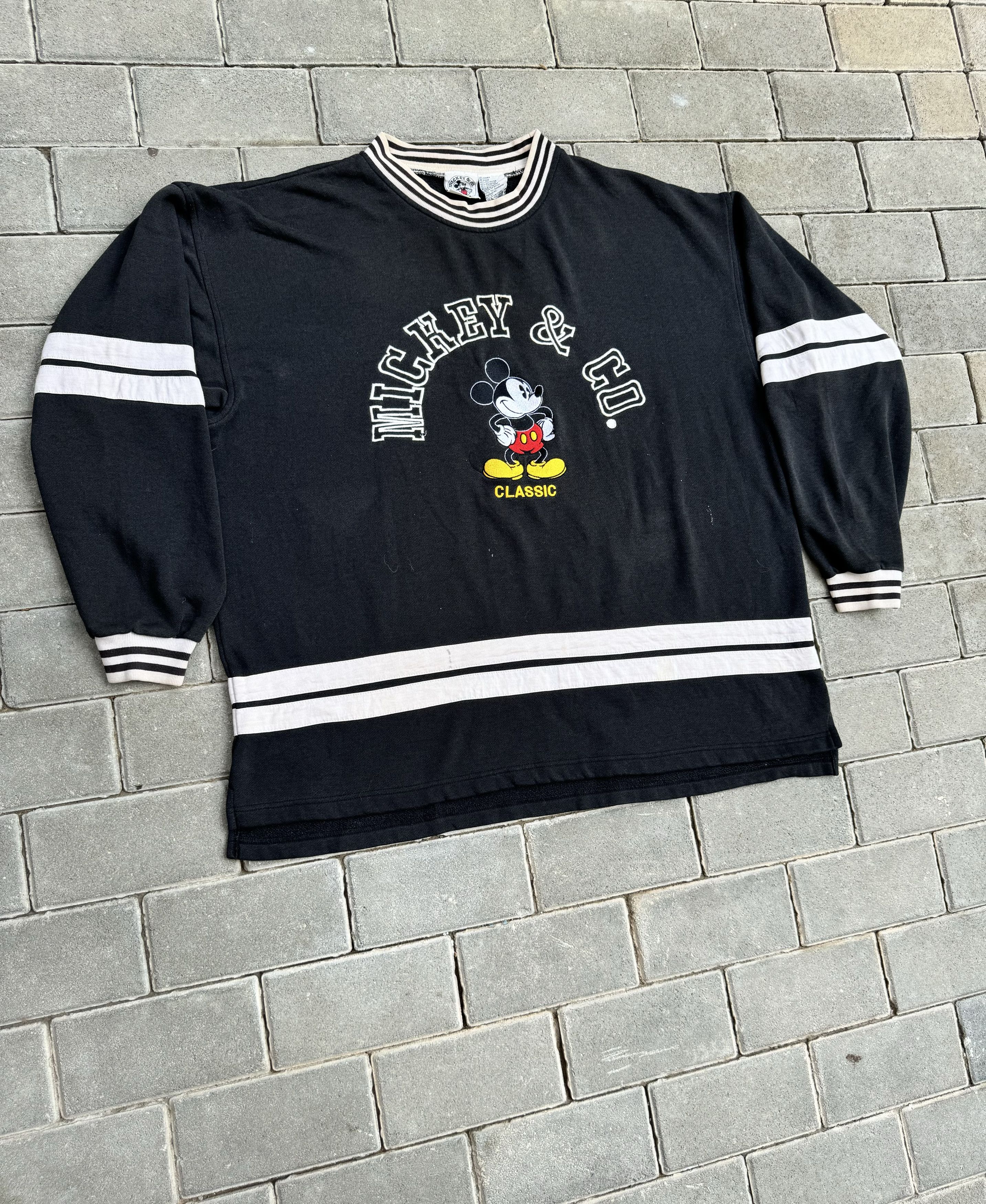 Mickey & Co. Vintage Mickey and Co Black and White Striped Size US XL / EU 56 / 4 - 2 Thumbnail