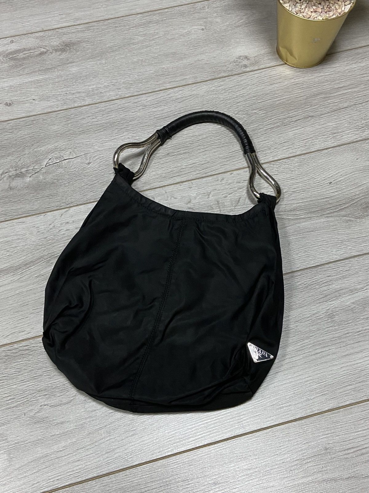 Prada Prada vintage tessuto nylon leather handle shoulder bag Size ONE SIZE - 1 Thumbnail