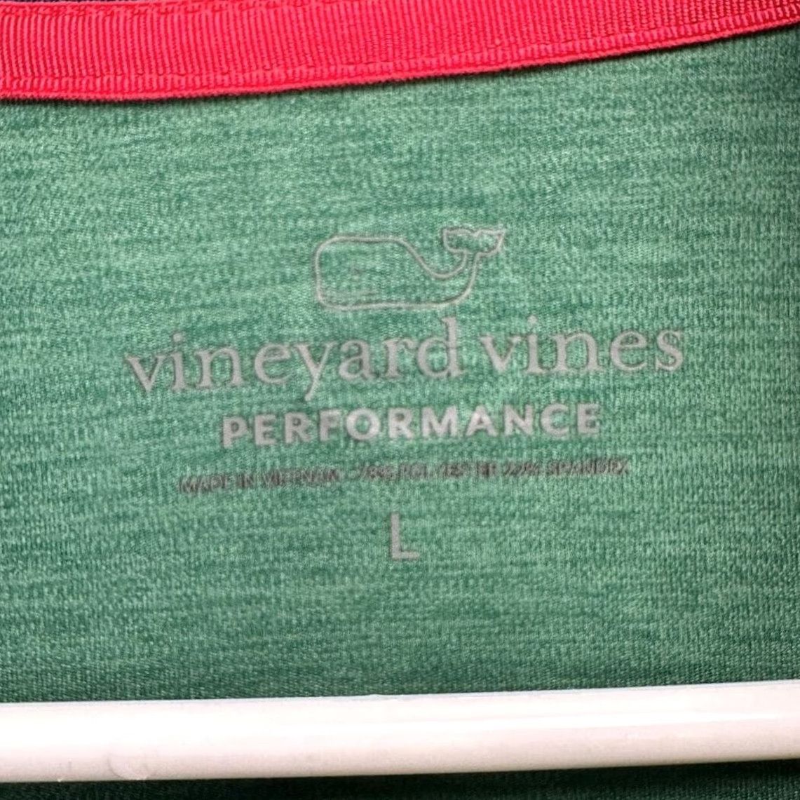 Vineyard Vines Vineyard Vines Pullover Sweatshirt Mens Large Performance Green Stretch Athletic Shirt Size US L / EU 52-54 / 3 - 4 Thumbnail
