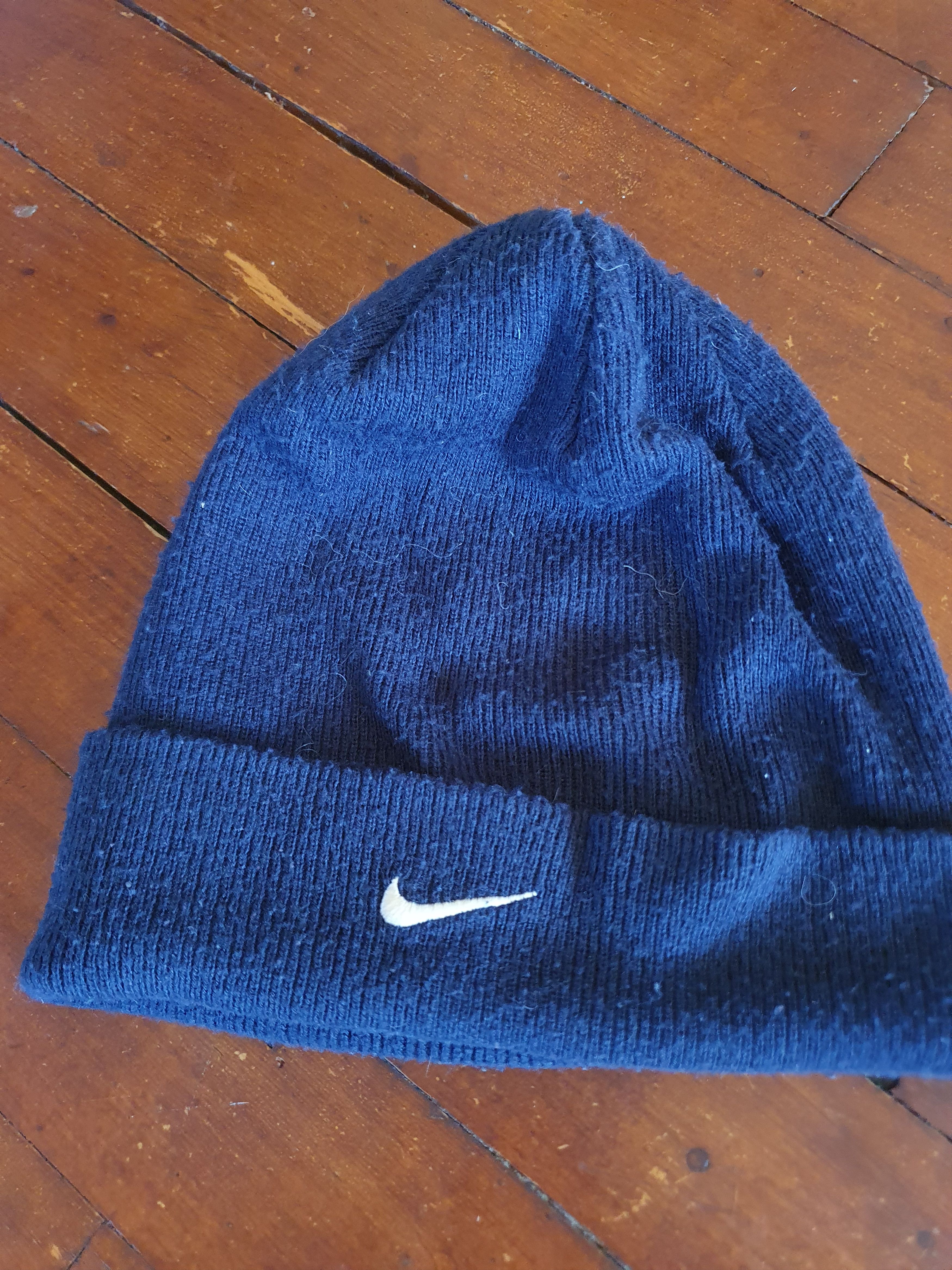 Nike × Vintage Nike Small Swoosh Beanie Winter Hat Size ONE SIZE - 6 Thumbnail