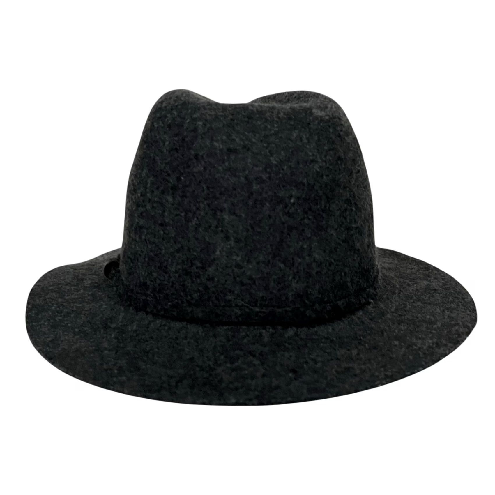 J.Crew J. Crew Women’s Classic Dark Gray Hat 100% Wool Felt Fedora B3486 Sz M-L Hats Size ONE SIZE - 3 Thumbnail