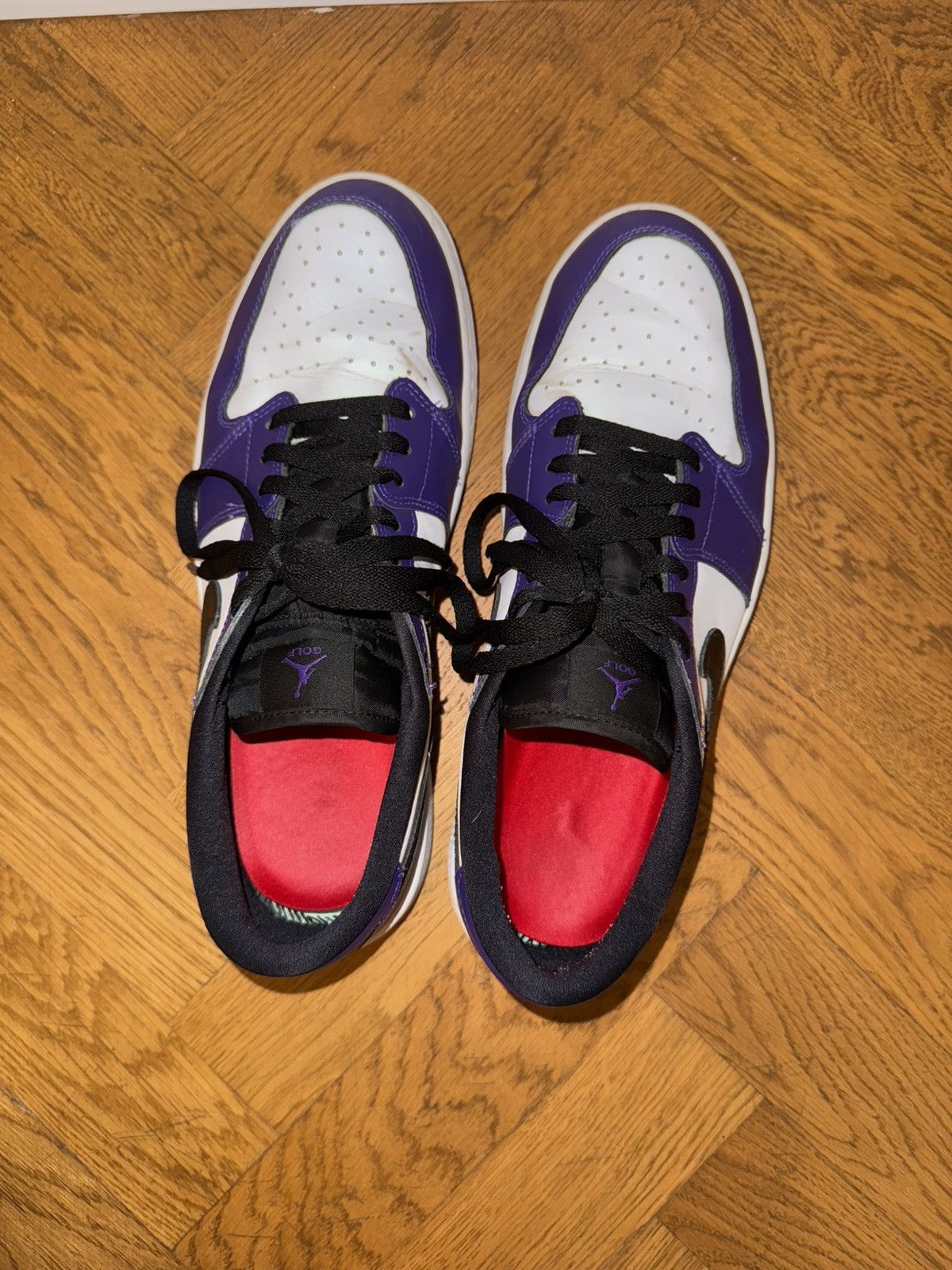 Nike Air Jordan 1 Low Golf "Court Purple Size US 12.5 / EU 45-46 - 3 Thumbnail