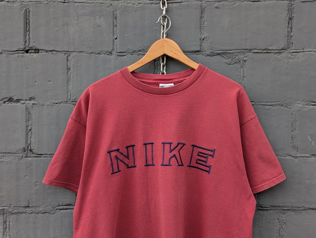 Nike Nike Heavy Cotton T-Shirt USA Embroidered Big Logo Tee Rare Size US L / EU 52-54 / 3 - 3 Thumbnail