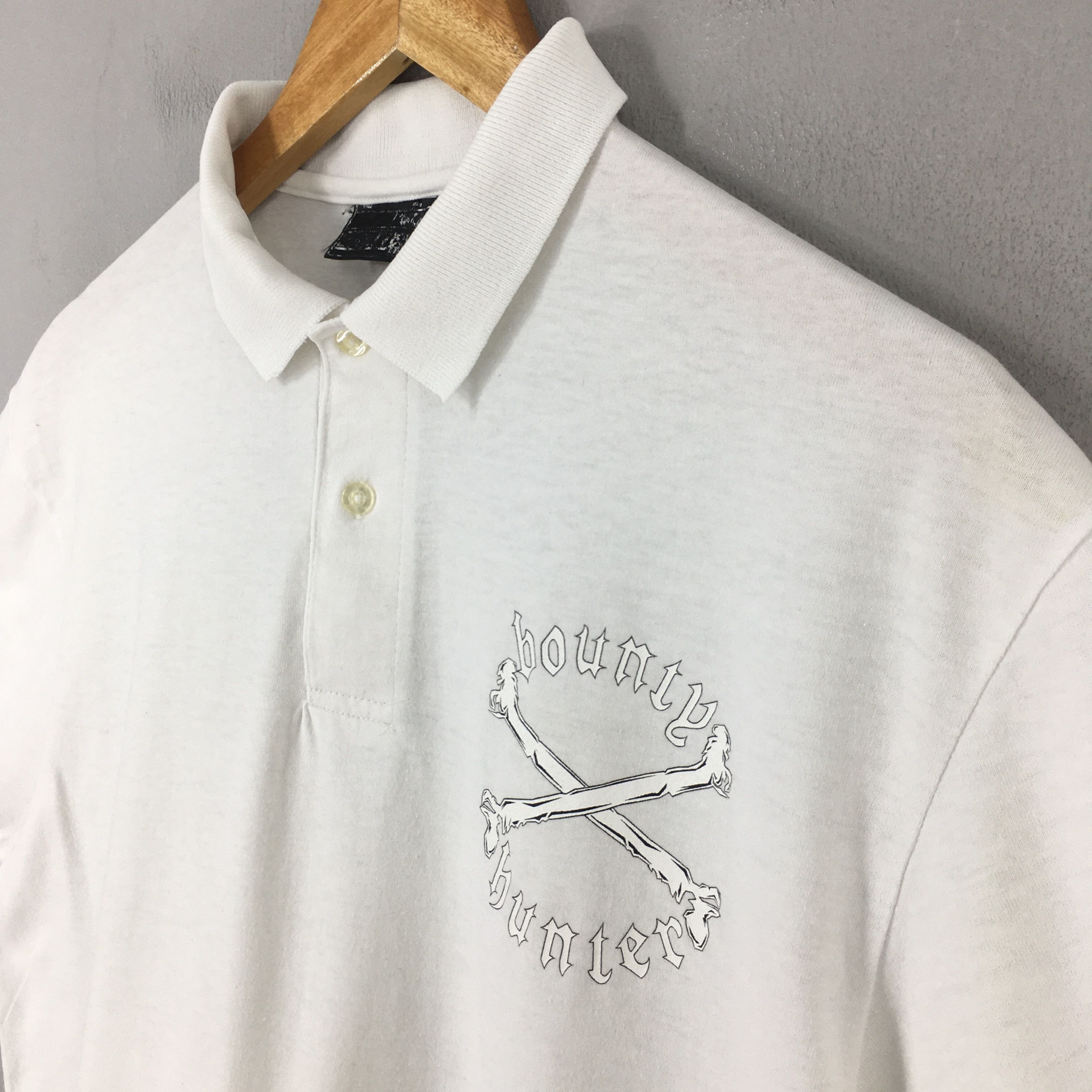 Bounty Hunter × Japanese Brand Vintage Bounty Hunter Japan Skull Bones Polo Shirt Medium Size US M / EU 48-50 / 2 - 3 Thumbnail