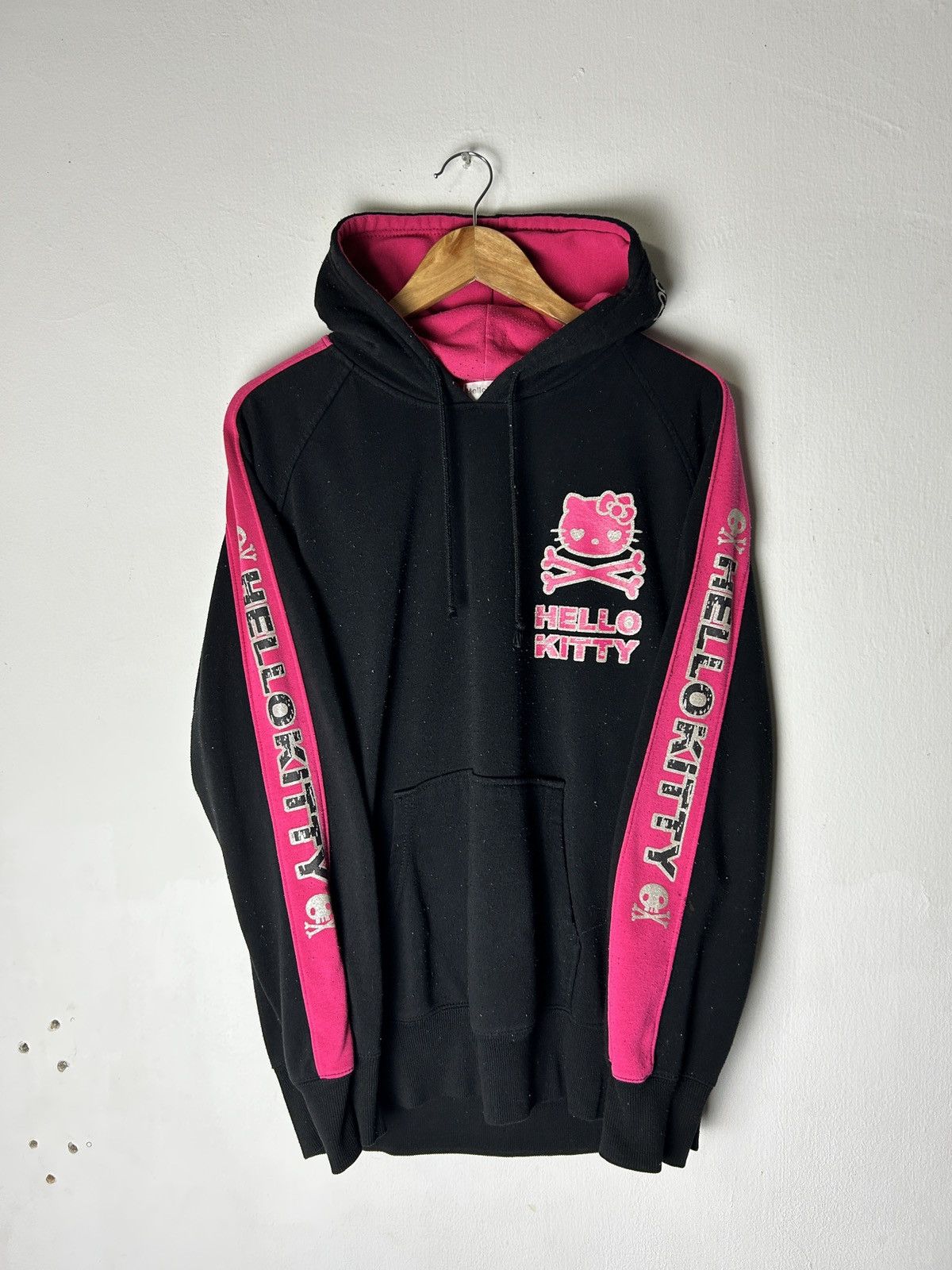 If Six Was Nine Vintage 00’s Hello kitty hoodie skull punk y2k japanese Size US L / EU 52-54 / 3 - 3 Thumbnail