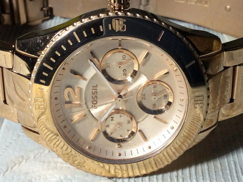 Fossil Fossil Men's Rose gold Stainless steel bracelet watch Size ONE SIZE - 2 Thumbnail