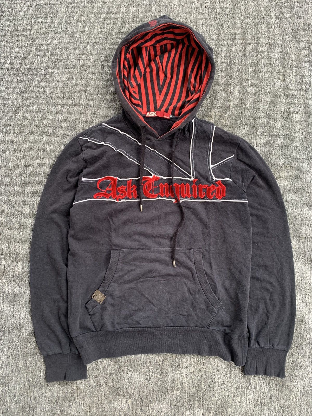 Japanese Brand Ask Enquired England Archieve Vintage Black Hoodie Size US M / EU 48-50 / 2 - 2 Thumbnail