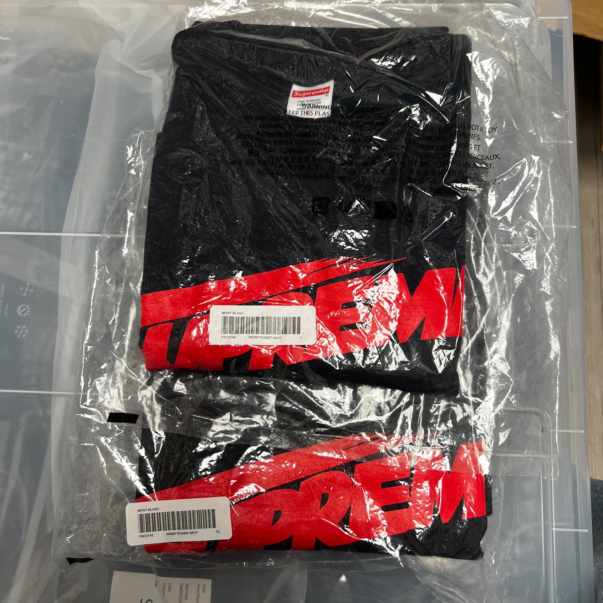 Supreme Mont Blanc Tee Navy XL（Supreme Mont Blanc Tee Navy