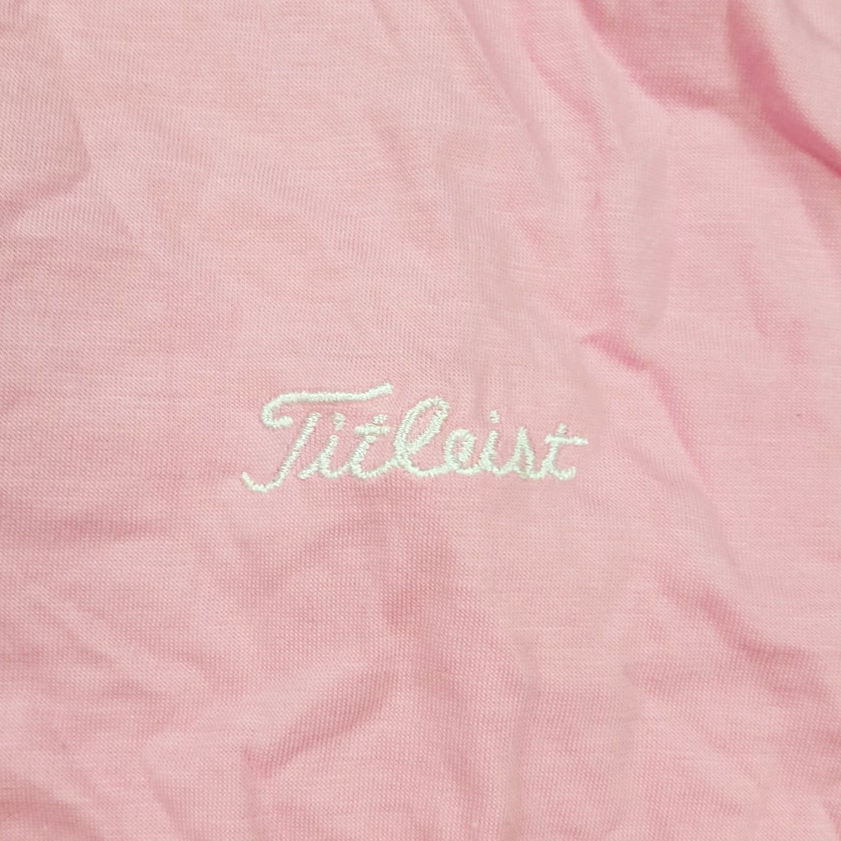 Titleist VINTAGE Titleist Golf Polo Shirt Pink Short Sleeve L PGA 90s Preppy Casual Mens Size US L / EU 52-54 / 3 - 3 Thumbnail