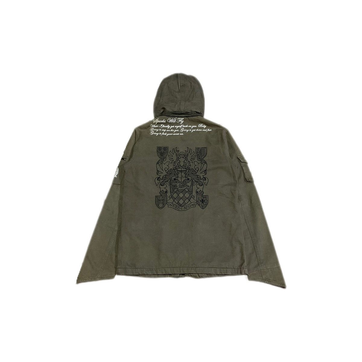 GOSTAR DE FUGA 🔥Sick Y2K Fuga Poem Jacket Hooded Goth Punk Size US M / EU 48-50 / 2 - 1 Thumbnail