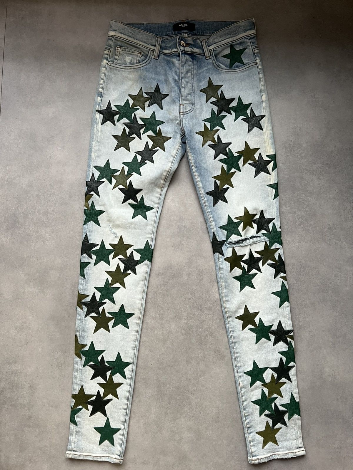 Amiri Amiri x Chemist Stars Skinny Jeans Size US 32 / EU 48 - 1 Thumbnail