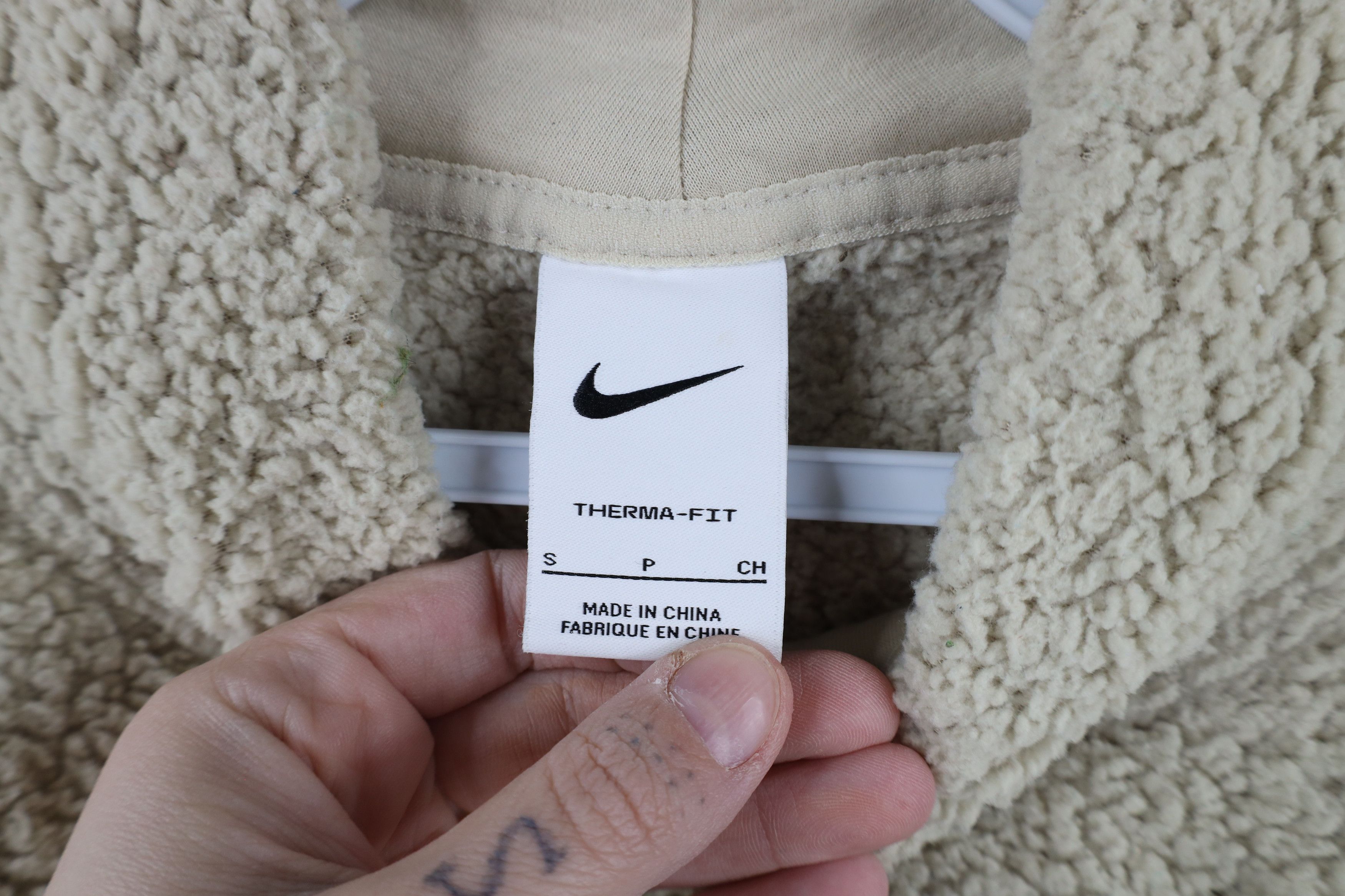 Nike × Vintage Nike Therma Scott Mini Swoosh Deep Pile Fleece Sweater Size S / US 4 / IT 40 - 6 Thumbnail