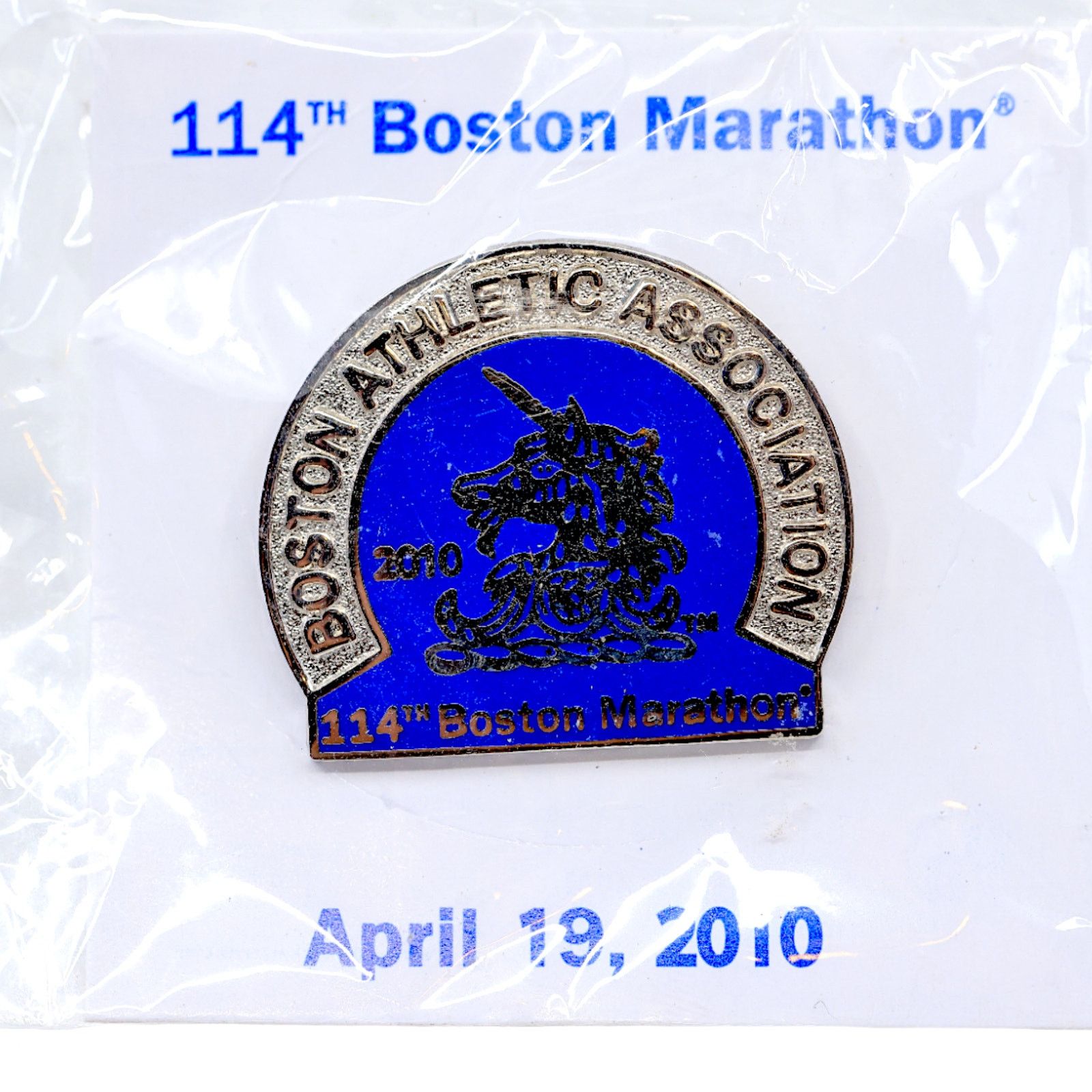 Other Boston Marathon 2010 114th Anniversary Commemorative BAA Pin Size ONE SIZE - 1 Thumbnail