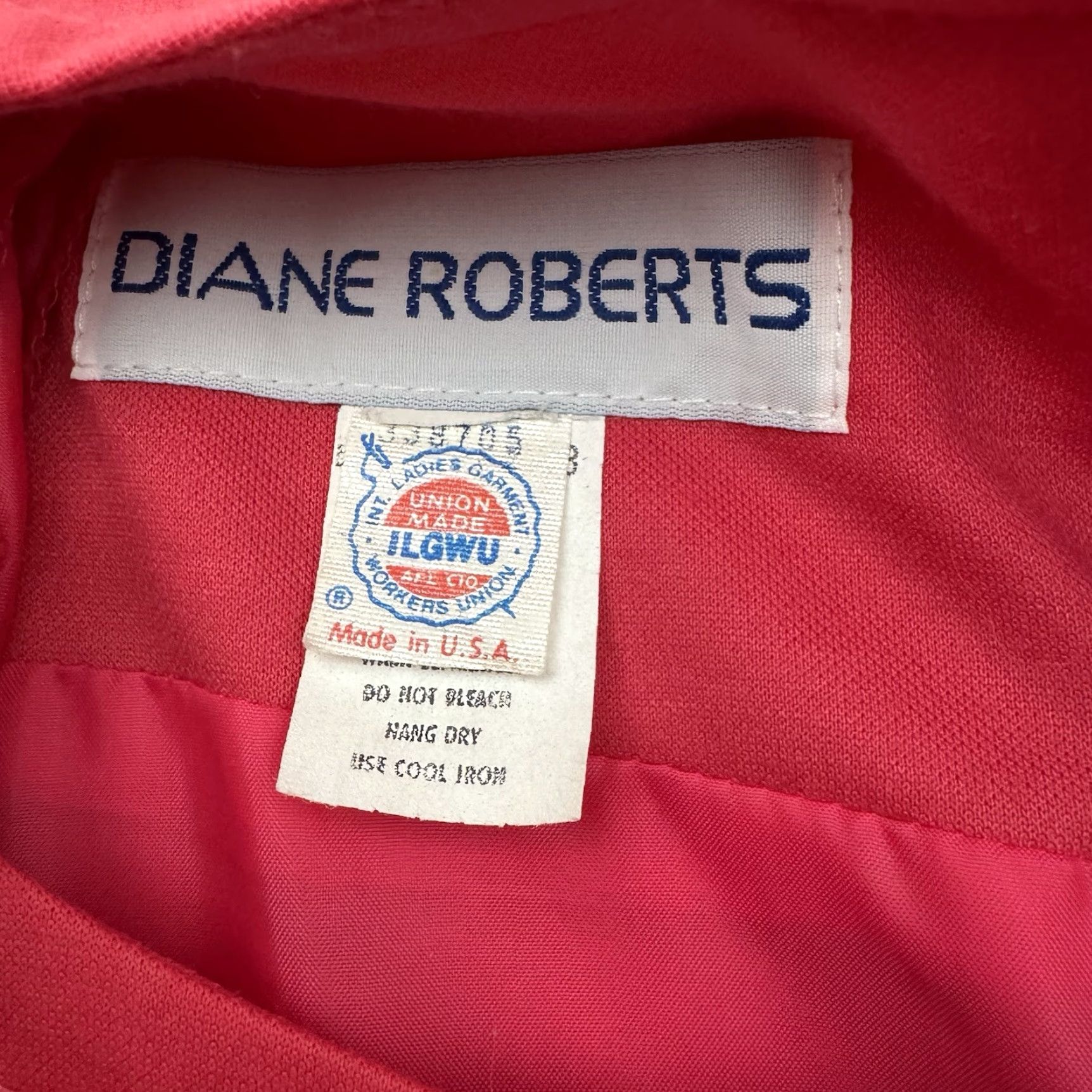 Vintage VINTAGE Diane Roberts Skirt Set Women Sz 13 Office Chic 80s Pink Polyester Midi Sheath Bow USA Womens Size 34" / US 12 / IT 48 - 7 Thumbnail