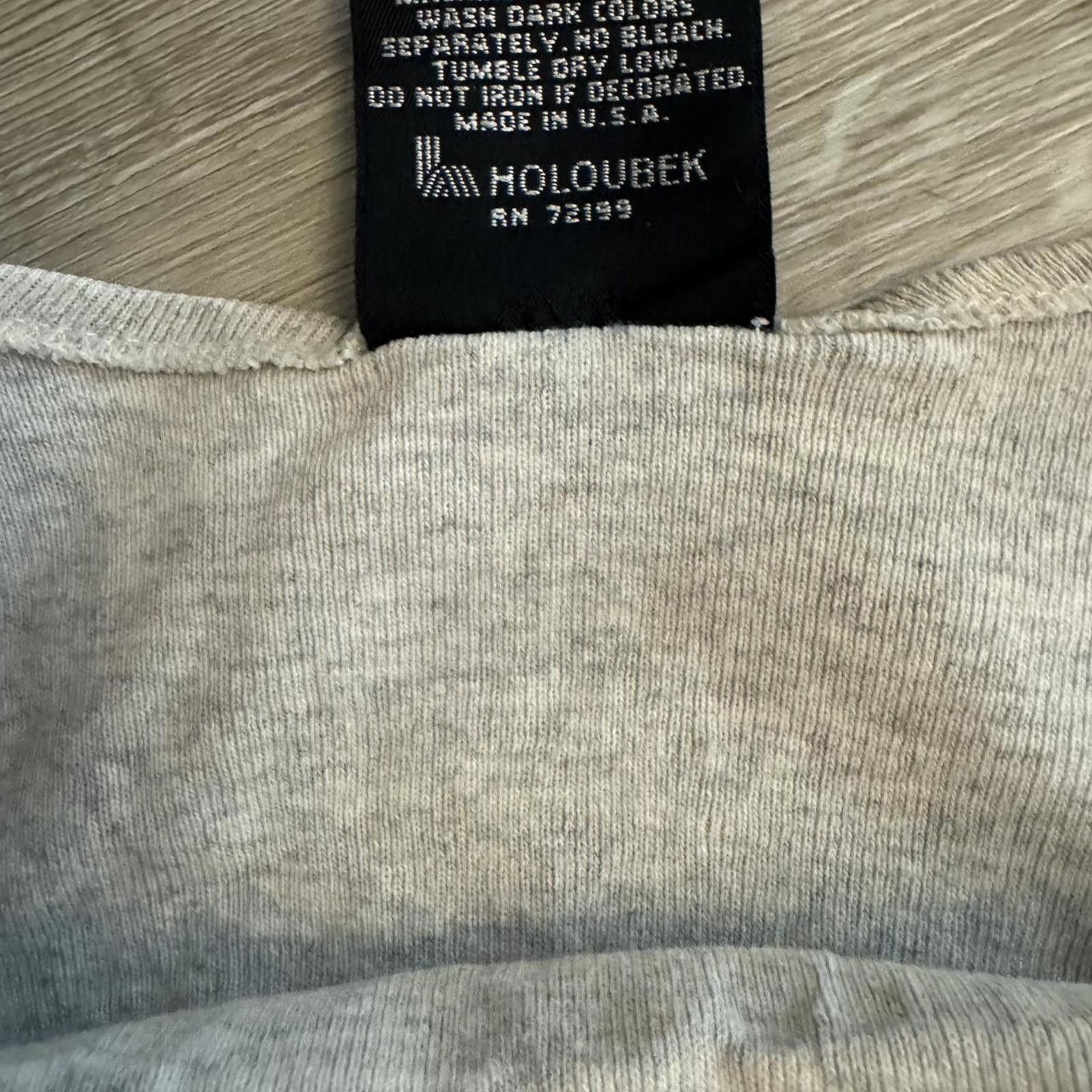 Harley Davidson Vintage 1994 Grey Large Harley Davidson off the shoulder Size L / US 10 / IT 46 - 6 Thumbnail