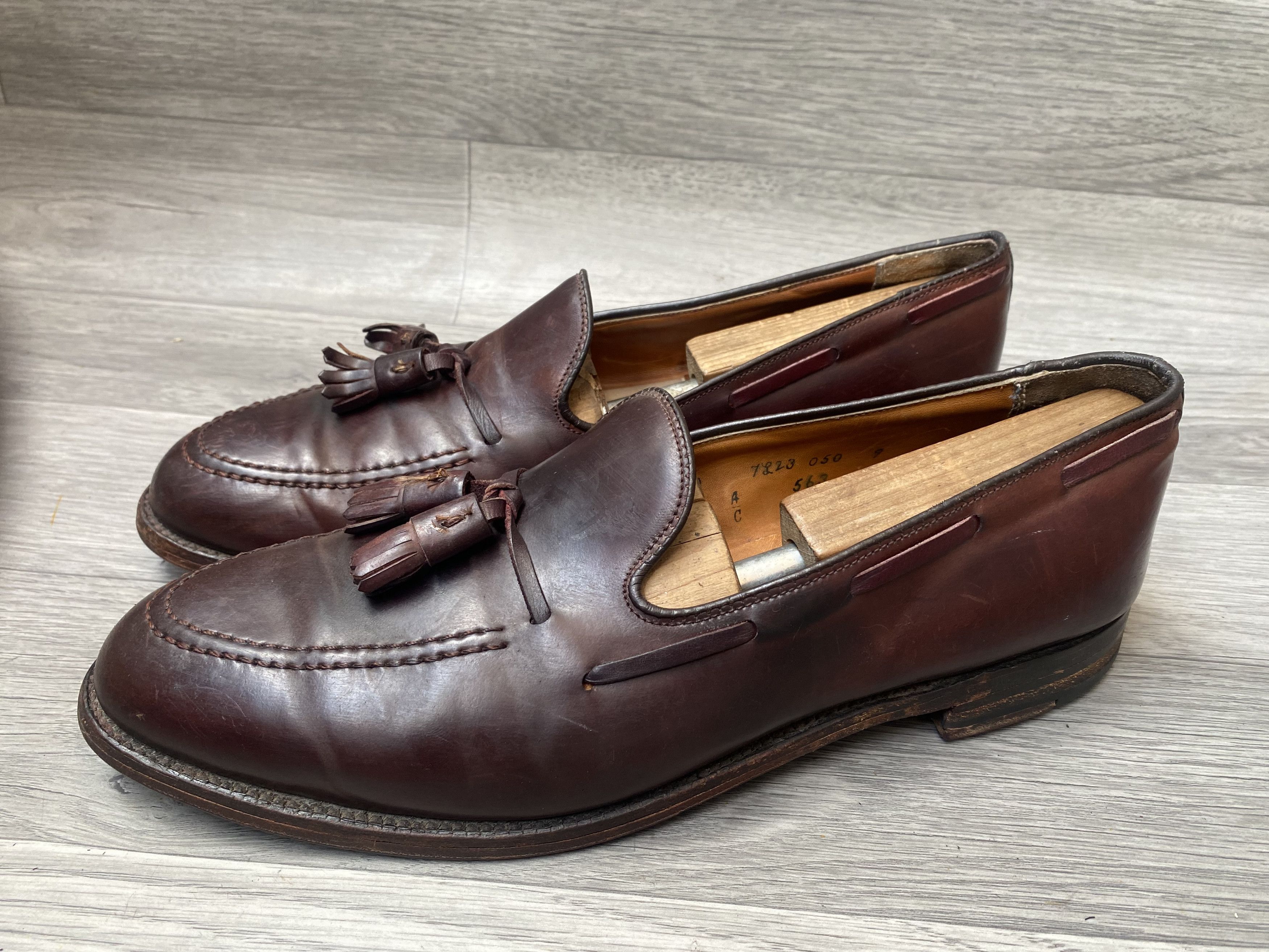 Alden Alden tassel loafers shell cordovan brown shoes sz10A/C Size US 10 / EU 43 - 5 Thumbnail