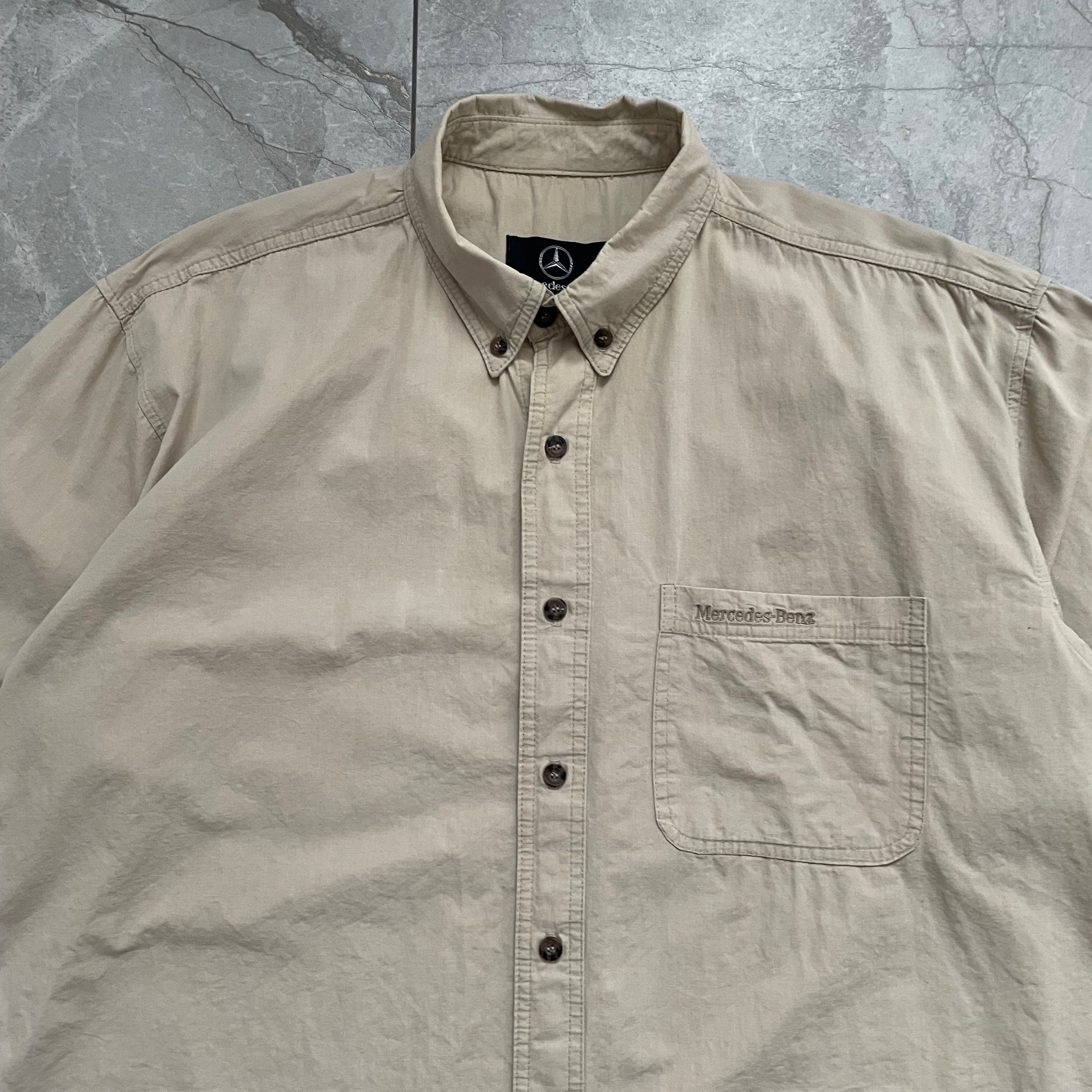 Mercedes-Benz Mercedes-Benz Beige Button Up Shirt Size M Size US M / EU 48-50 / 2 - 6 Thumbnail