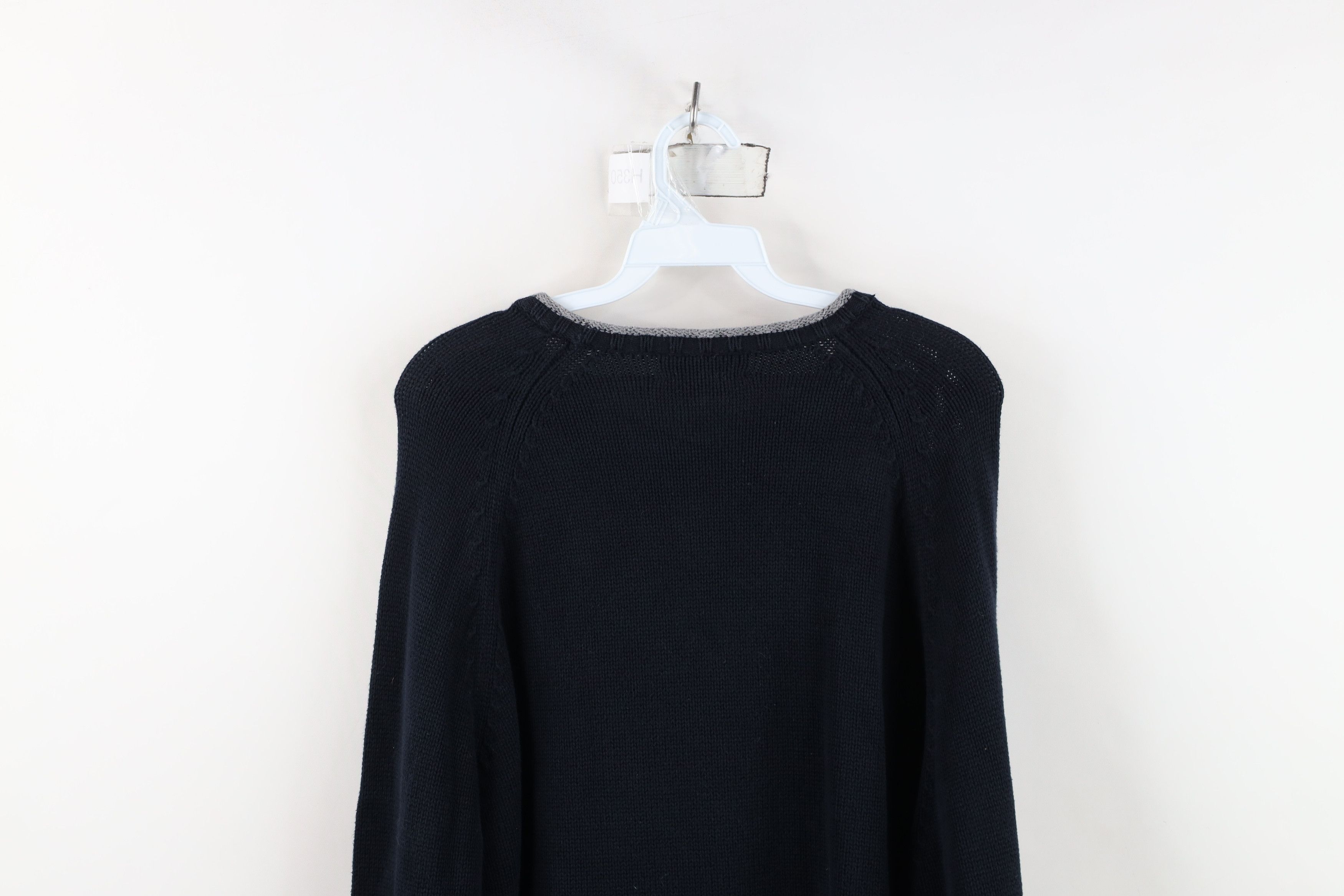 J.Crew Vintage 90s Y2K J Crew Cotton Ribbed Knit Crewneck Sweater Size US XL / EU 56 / 4 - 9 Thumbnail