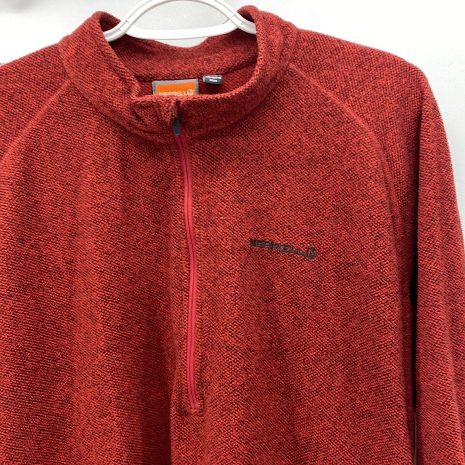 Merrell Merrell quarter zip casual pullover orange red gorpcore XL Size US XL / EU 56 / 4 - 3 Thumbnail