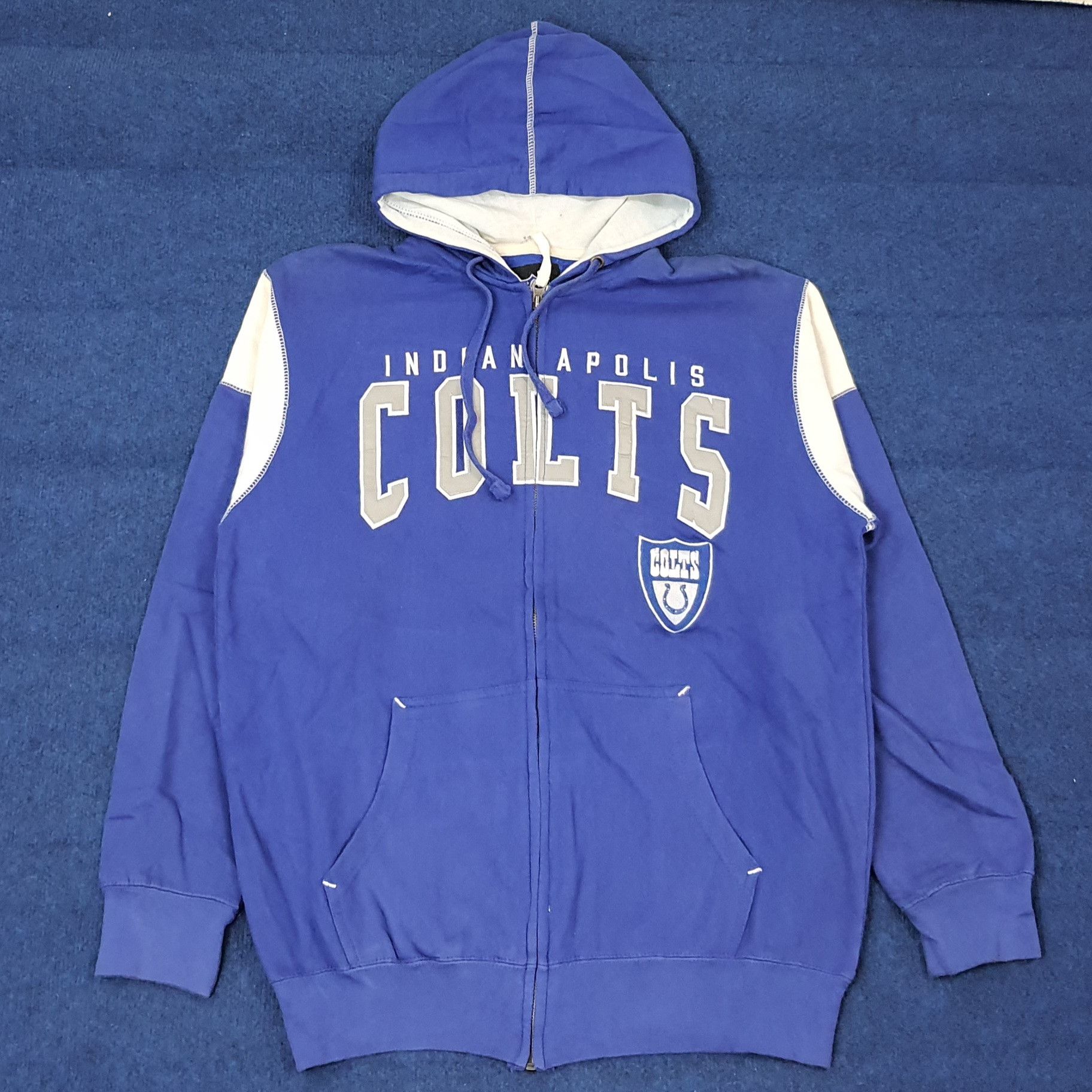 NFL Vintage NFL Indianapolis Colts American Sport Hoodie C261N8 Size US L / EU 52-54 / 3 - 1 Thumbnail
