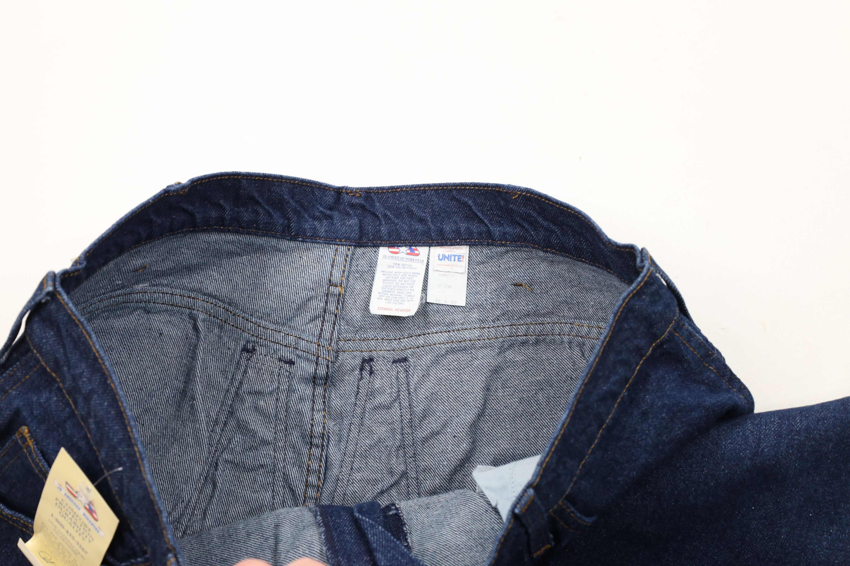 Vintage Deadstock Vintage 90s Union Made Double Knee Work Jeans USA Size US 38 / EU 54 - 9 Thumbnail