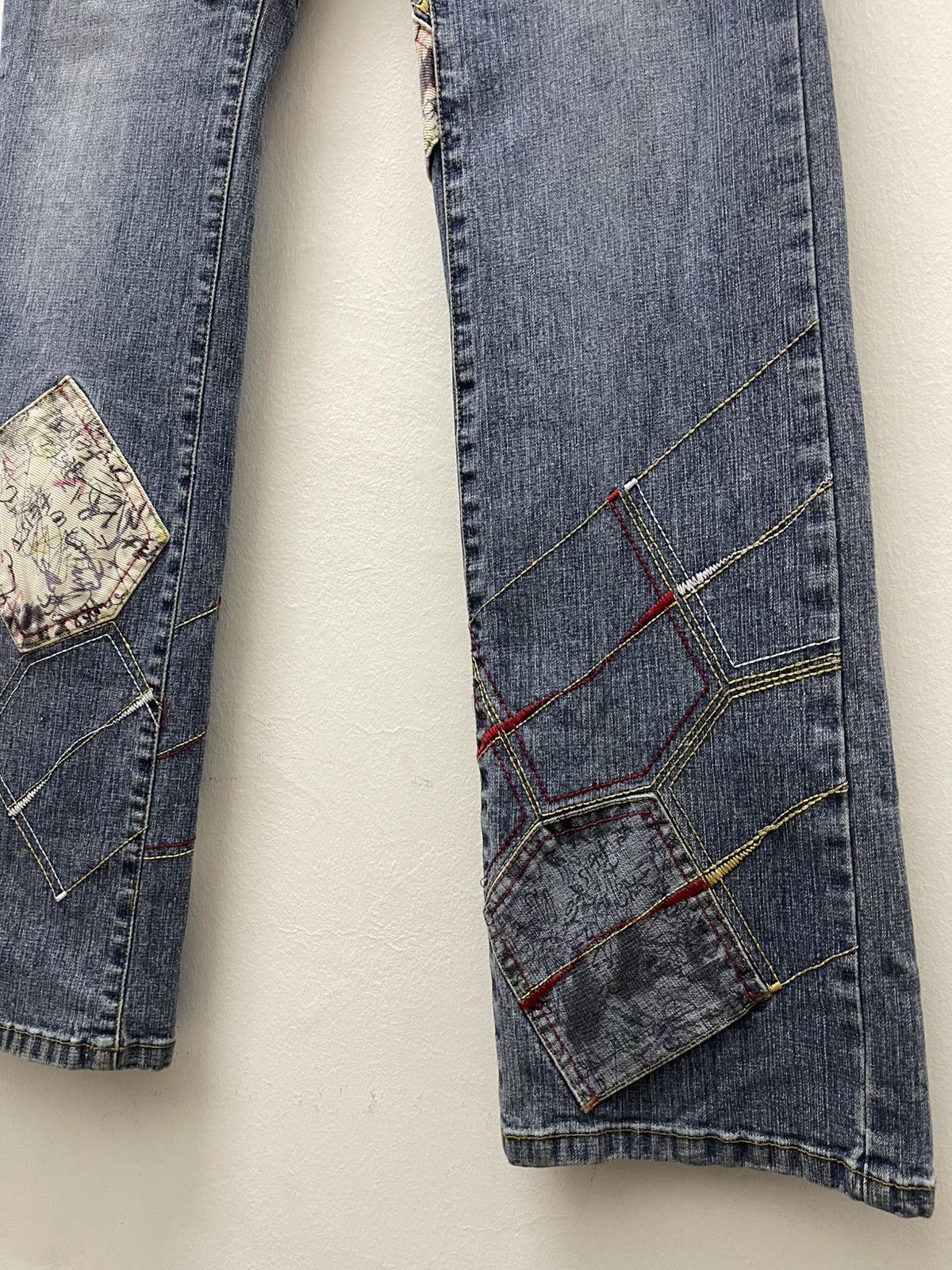 Japanese Brand Rare Vintage ROMABLUE Multi-Pockets Flare Bootcut Fancy Size US 29 - 4 Thumbnail
