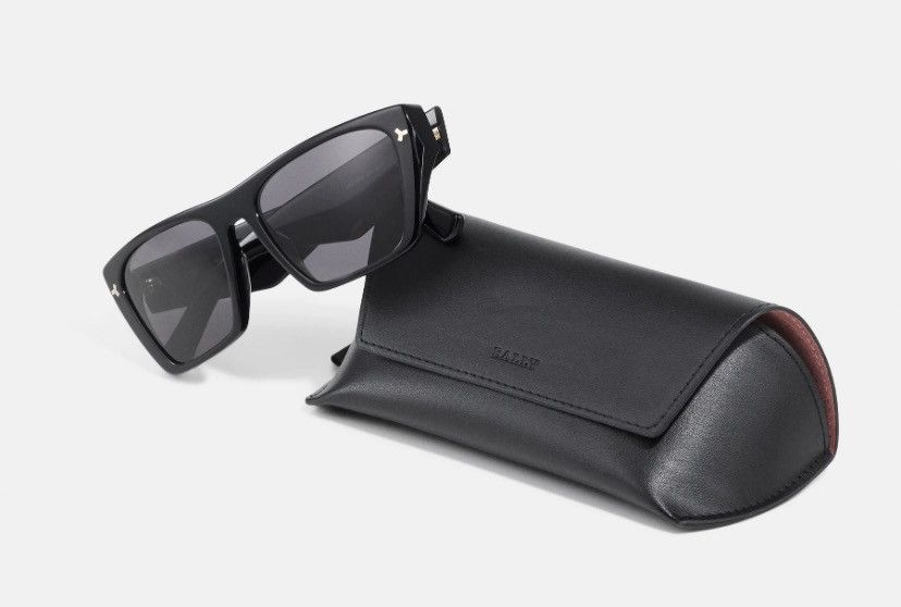 Bally Bally BY0109-H Geometric Sunglasses Black Gold NIB MP$300 Size ONE SIZE - 5 Thumbnail