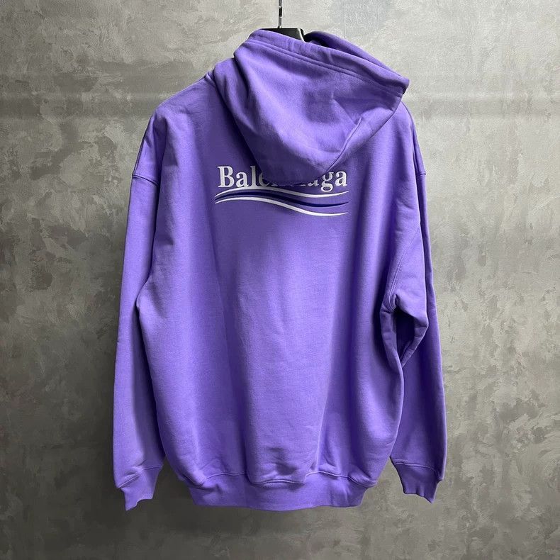 Balenciaga Balenciaga Purple Embroidered Logo Hoodie-2506 Size US XS / EU 42 / 0 - 6 Thumbnail