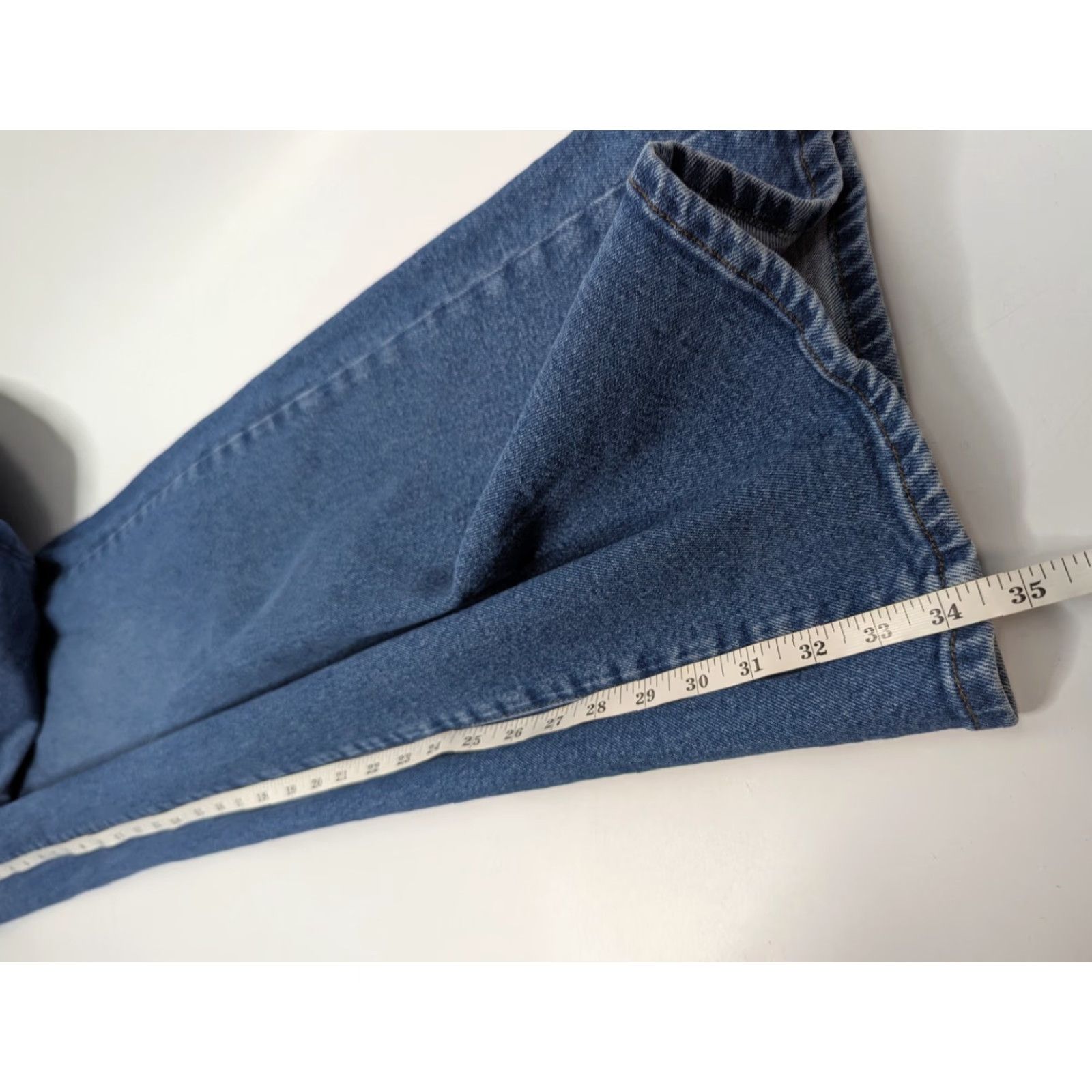 Good American Good American Good Waist Palazzo Wide Leg Jeans Blue Denim 16, Regular, 5-Pocket, Stretch, Medium Wash, Women Size 38" / US 16 / IT 52 - 6 Thumbnail