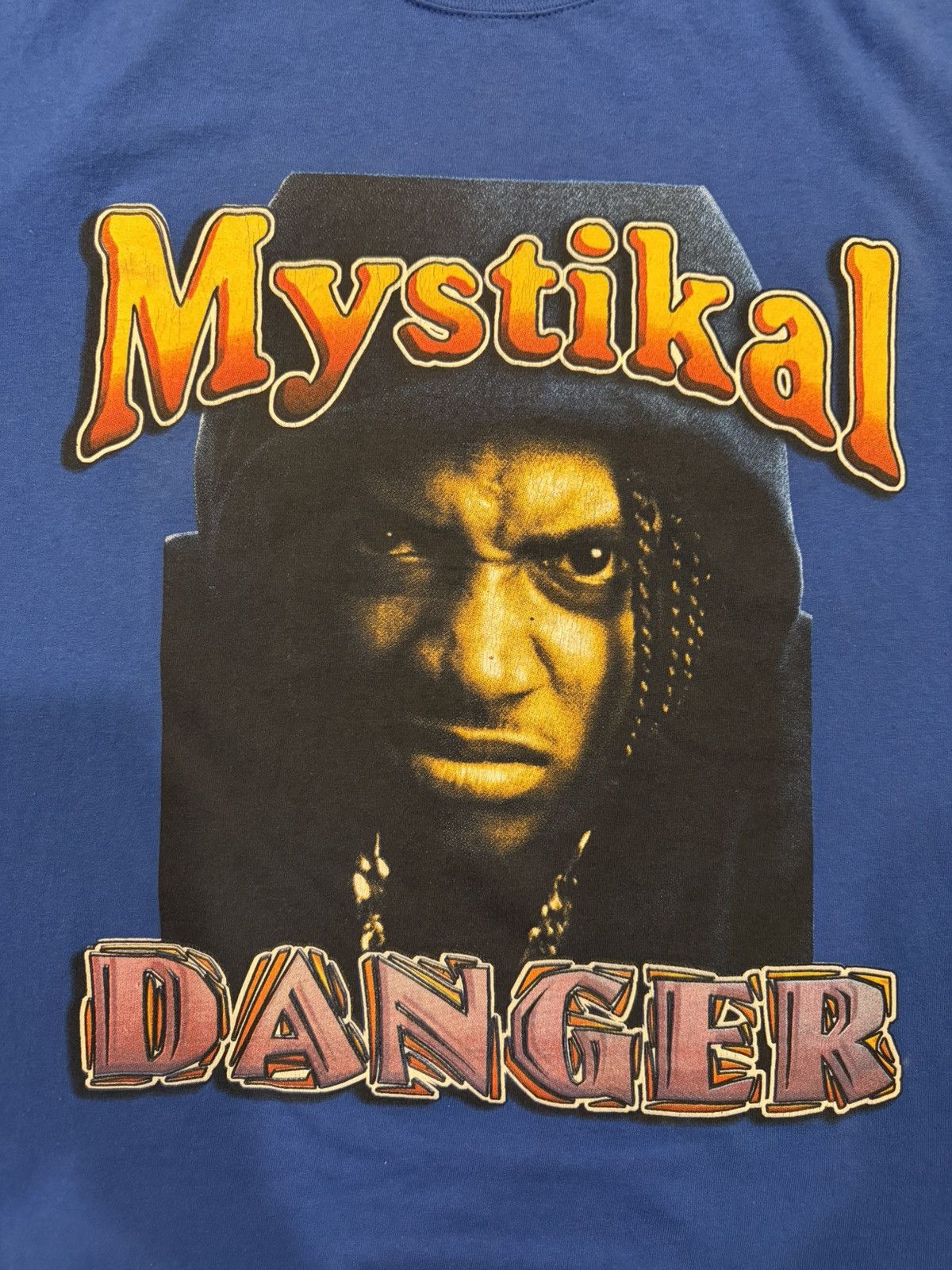 Vintage Vintage Mistikal Danger “Shake Ya Ass” Blue Rap Tee Size US XL / EU 56 / 4 - 5 Thumbnail