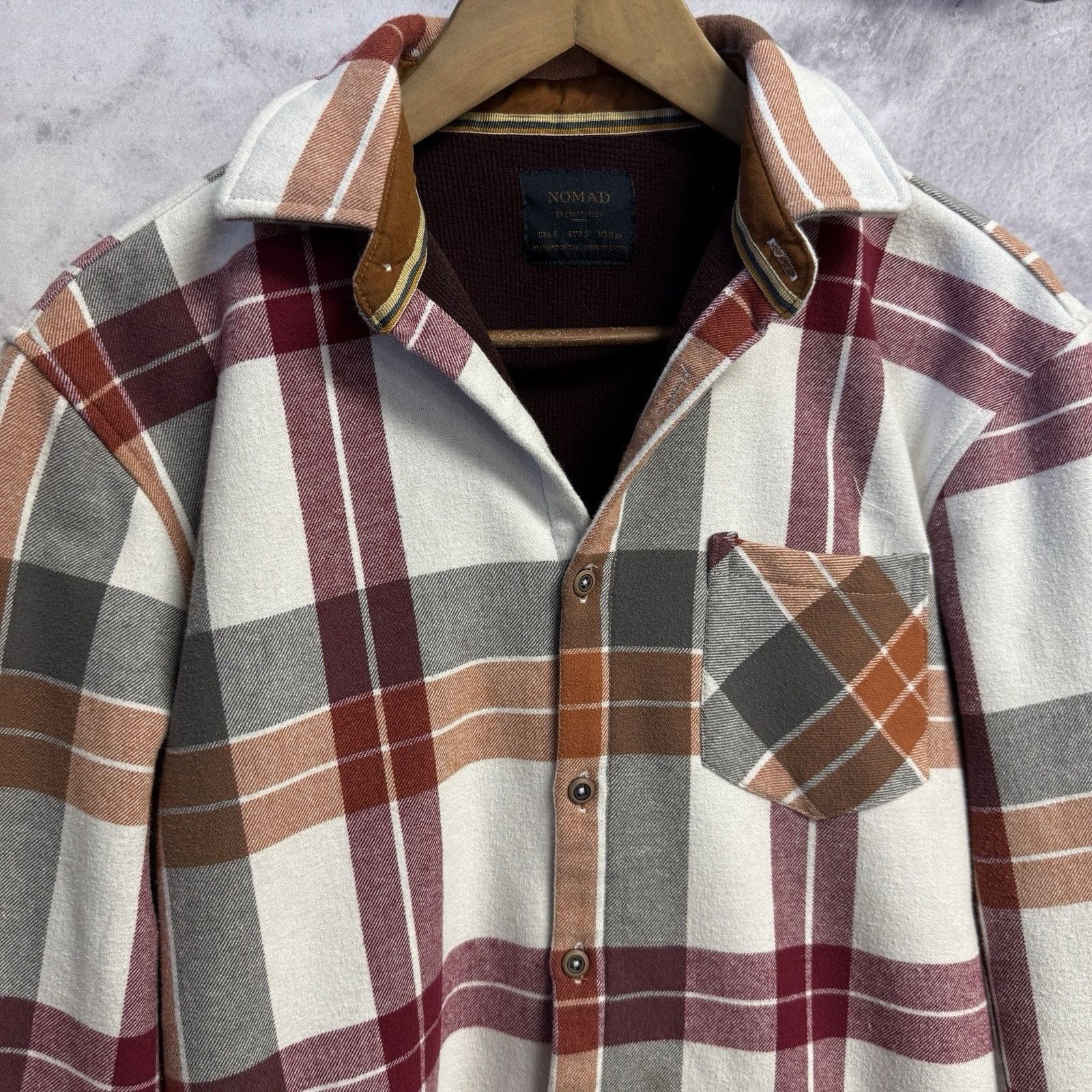 Nomad Nomad Craft & Flow Thermal Flannel Shirt Mens Small Plaid Size US S / EU 44-46 / 1 - 3 Thumbnail