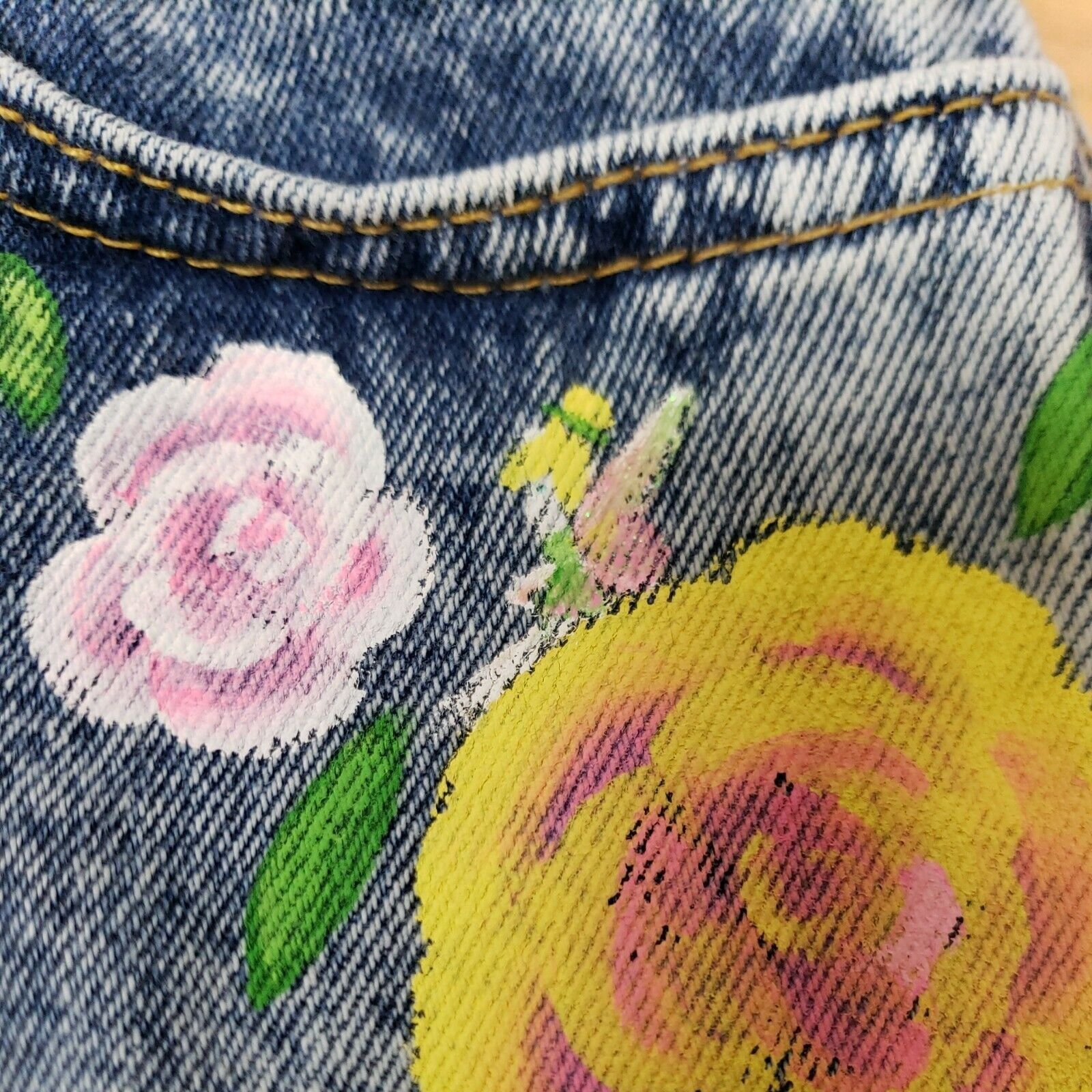 Other Jack Mulqueen Upcycled Denim Skirt Womens 7 80s Acid Wash Ha Size 26" / US 2 / IT 38 - 3 Thumbnail