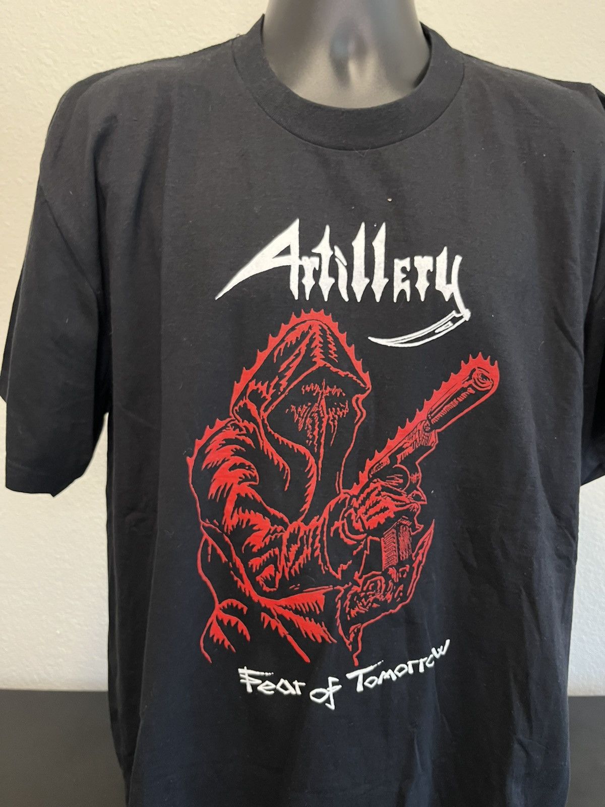 Band Tees × Vintage Artillery fear of tomorrow shirt vintage 90s danish metal Size US XL / EU 56 / 4 - 3 Thumbnail