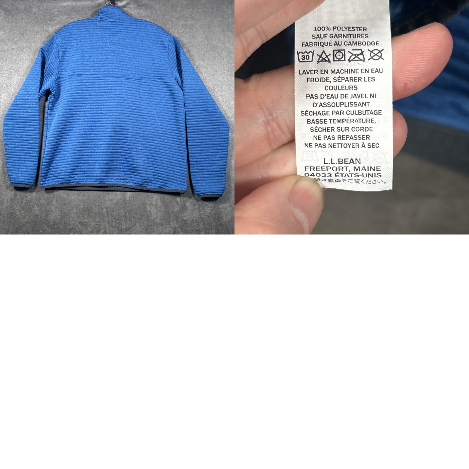 Vintage VINTAGE LL Bean Airlight Jacket Mens L Reg Snap T Ribbed Pullover Slightly Fitted Size US L / EU 52-54 / 3 - 8 Thumbnail