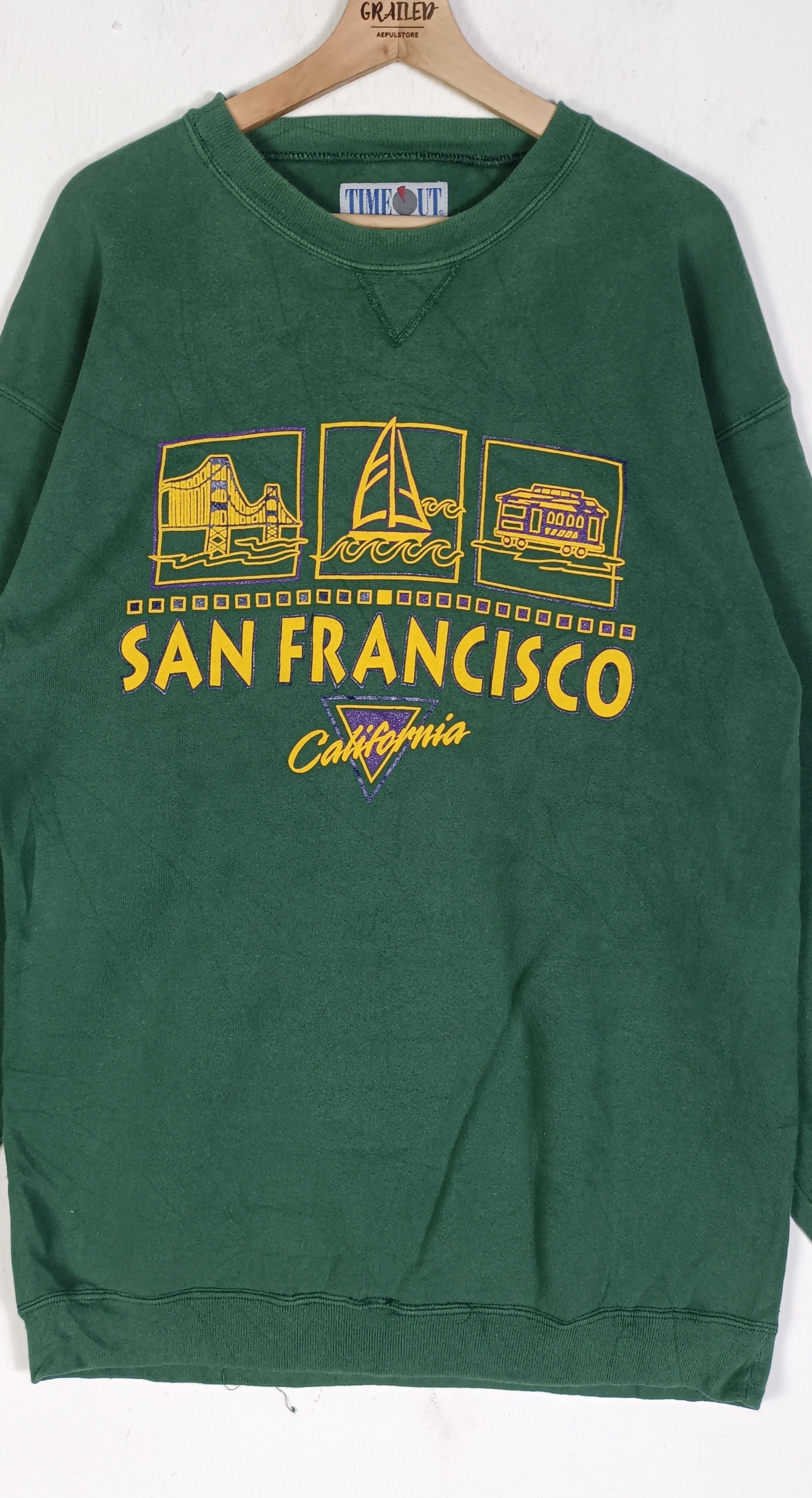 Vintage Vintage🔥 Time Out HeavyWeight San Francisco California Size US L / EU 52-54 / 3 - 2 Thumbnail