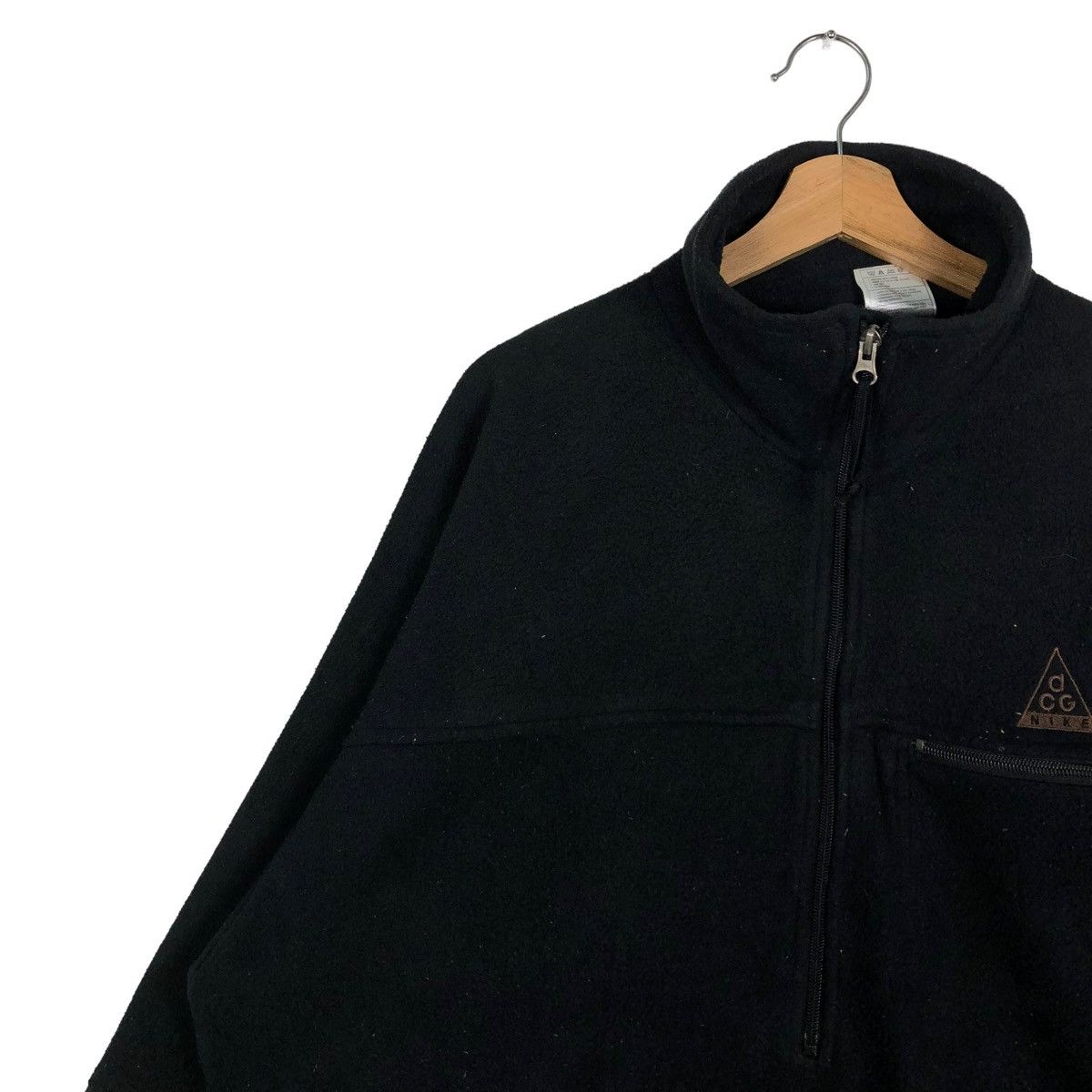 Nike ACG 🔥Iconic Black Vintage Fleece Pull Over Jacket Nike ACG Size US L / EU 52-54 / 3 - 4 Thumbnail