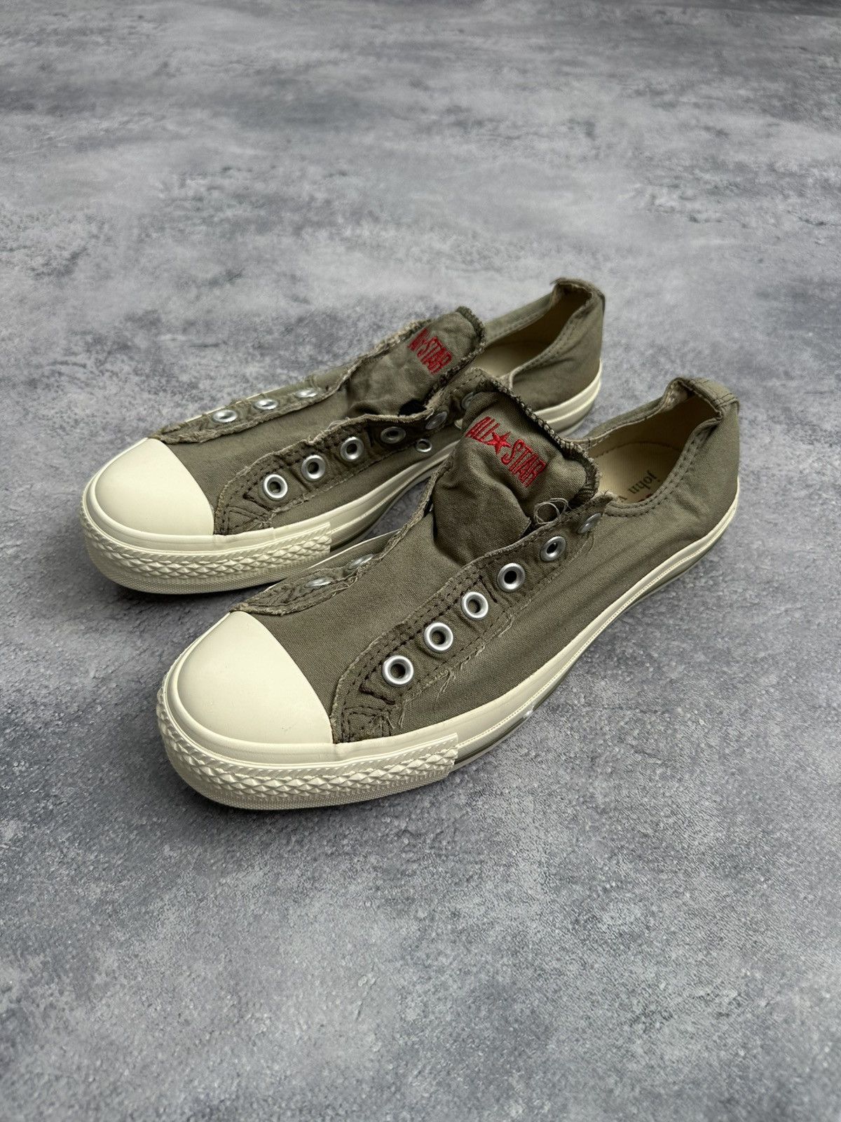 Converse × John Varvatos 🚨Rare Converse John Varvatos Low Top Sneakers Green Shoes Size US 7 / EU 40 - 5 Thumbnail