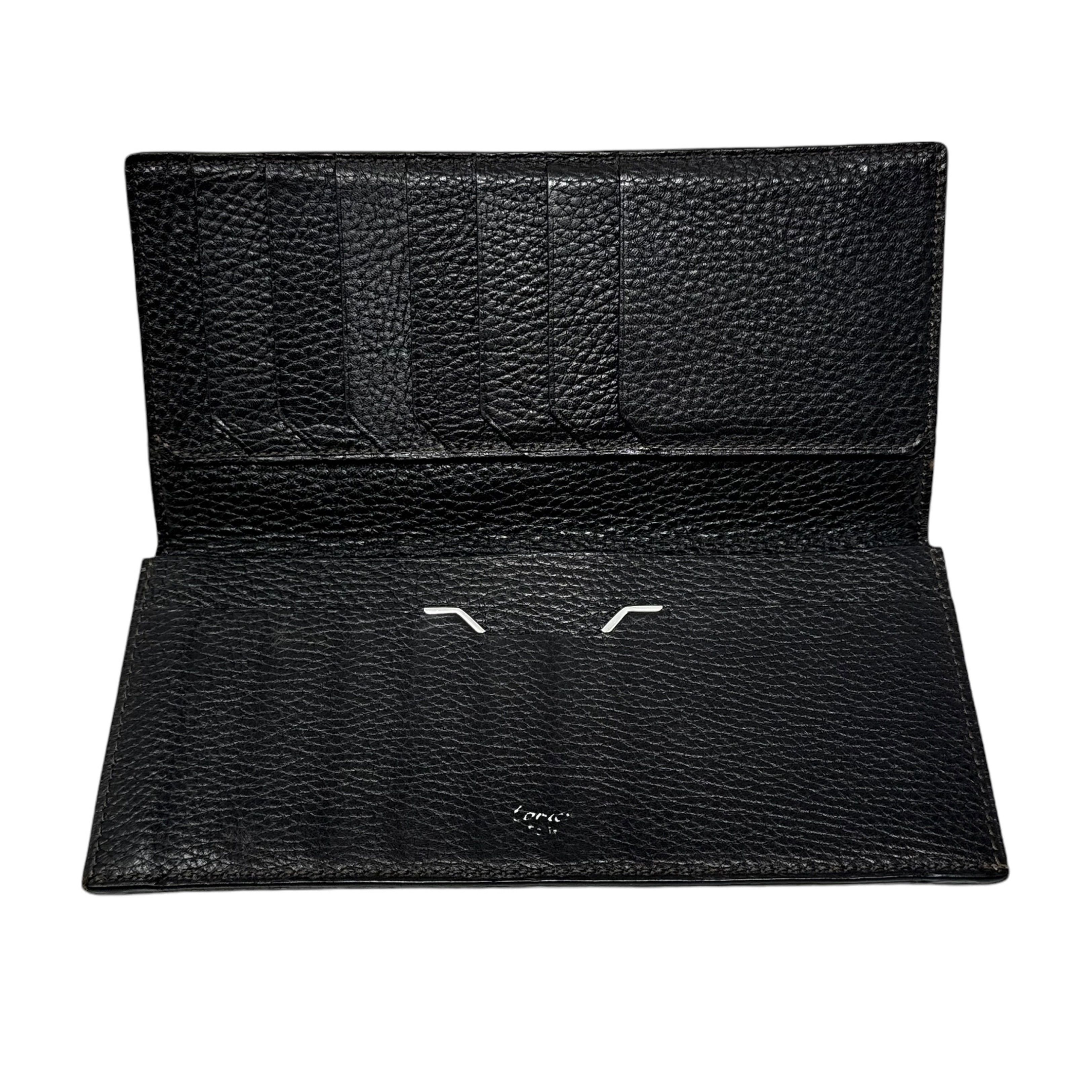 Cartier Cartier Black Sellier Embossed Leather Long Wallet Size ONE SIZE - 5 Thumbnail