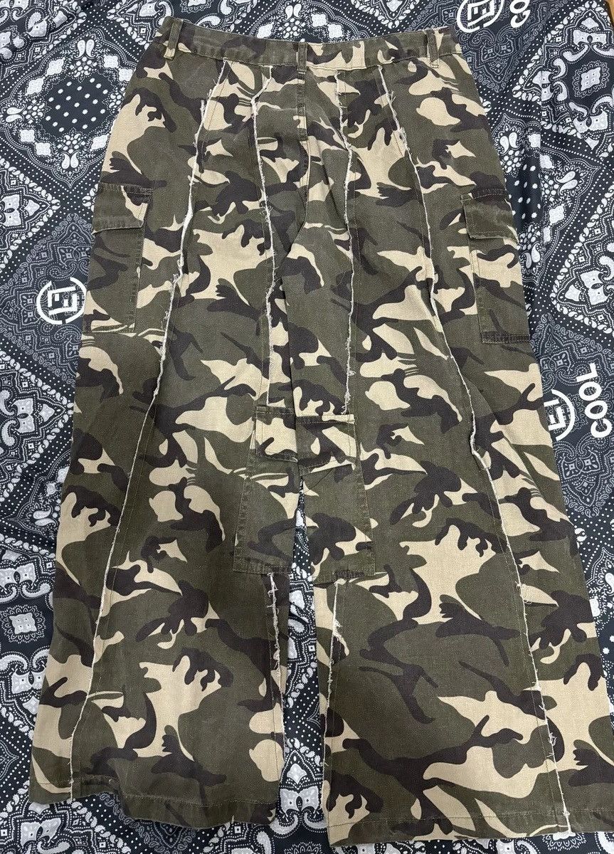 Japanese Brand × Vintage Utility grunge faded distressed camouflage camo cargo pants Size US 28 / EU 44 - 5 Thumbnail