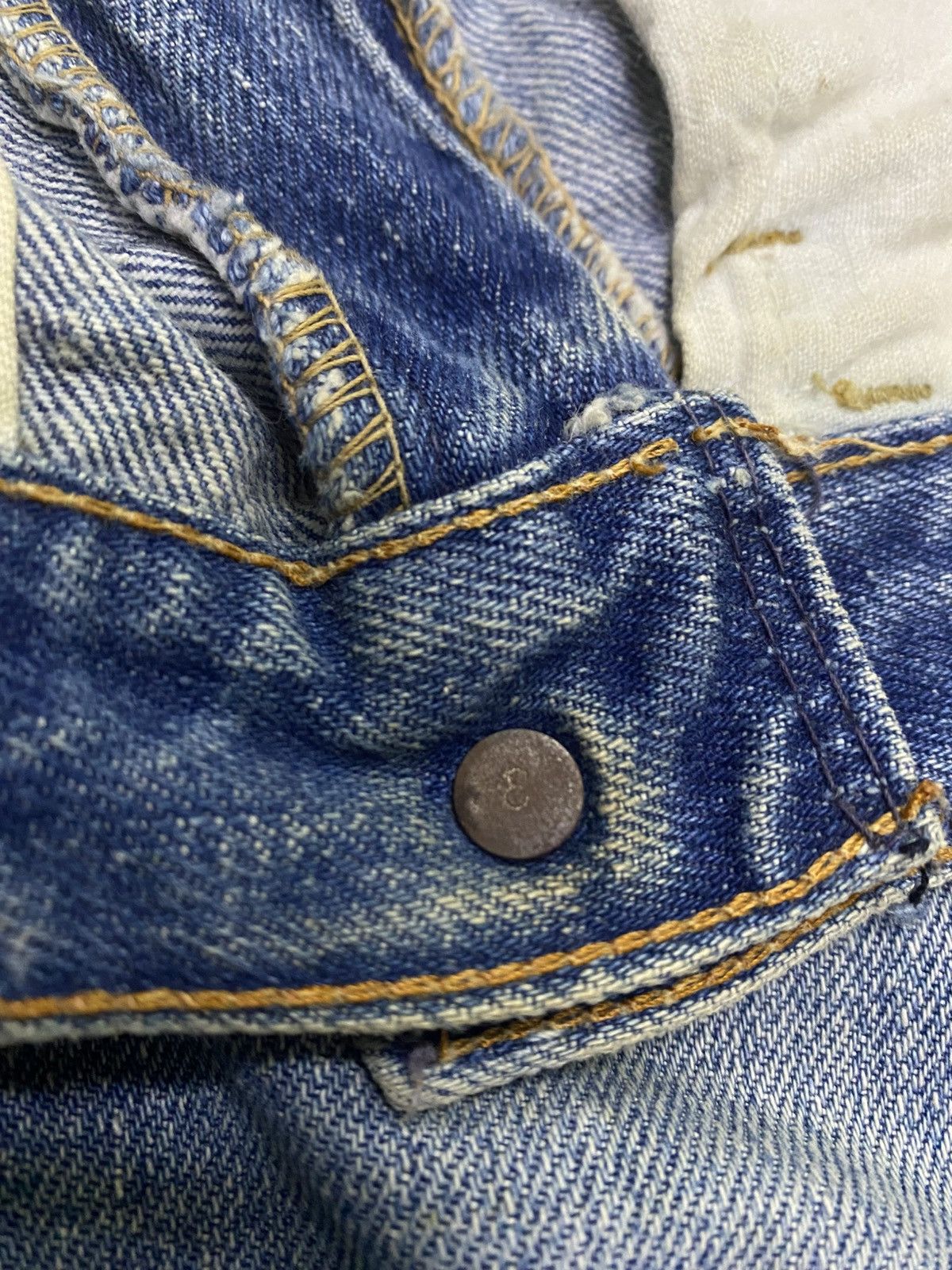 Levi's × Levi's Vintage Clothing × Vintage Flared💥Vintage 70s Levi’s Orange Tab Bell Bottom Jeans Size US 30 / EU 46 - 8 Thumbnail