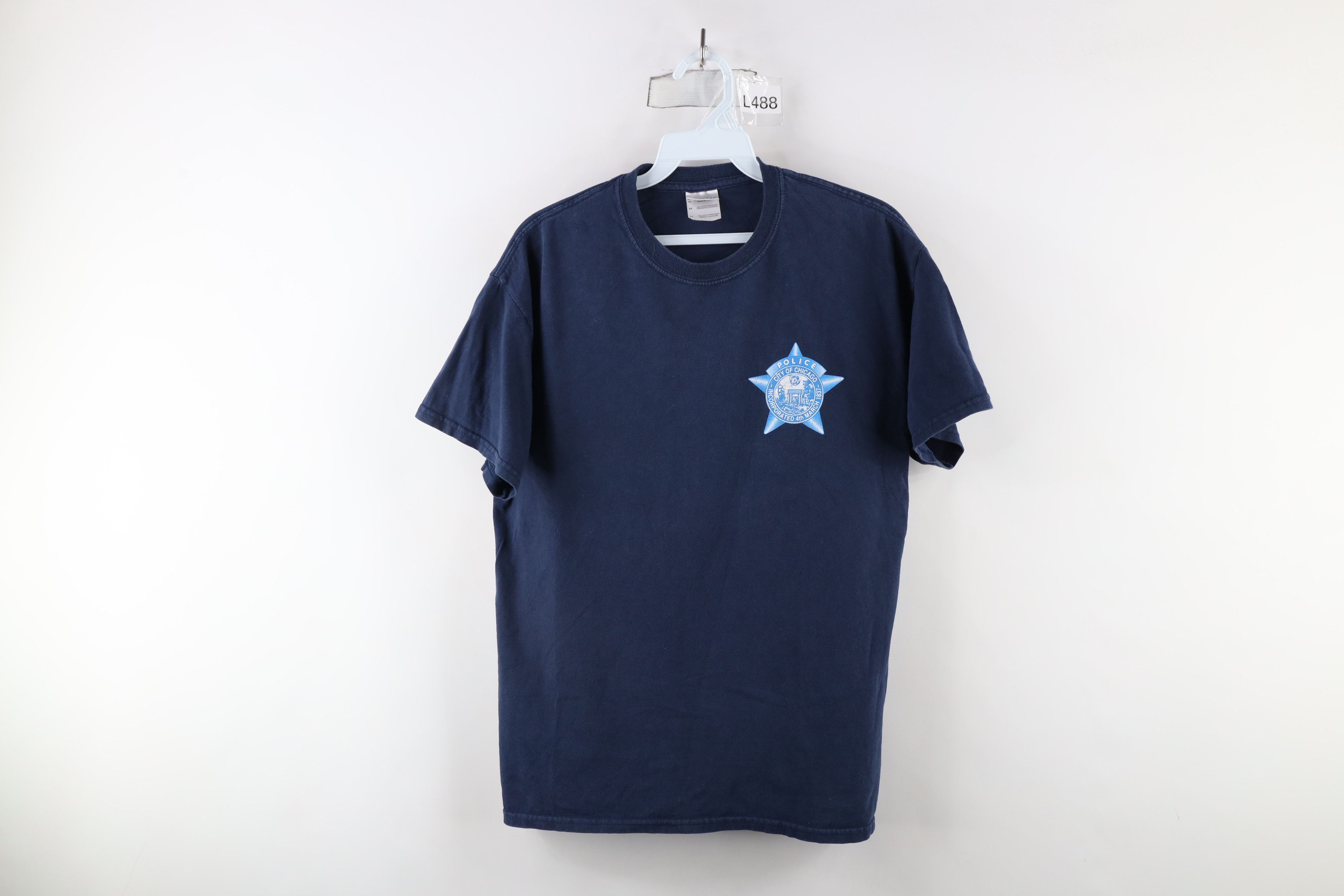 Vintage Vintage Streetwear Chicago Police Department T-Shirt Blue Size US M / EU 48-50 / 2 - 1 Thumbnail