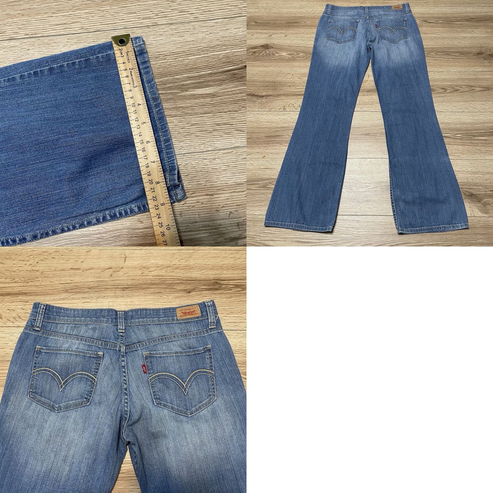 Levi's VINTAGE Levi's 518 Bootcut Flare Jeans Women's 32 x 31 Blue Size 24" / US 00 / IT 34 - 8 Thumbnail