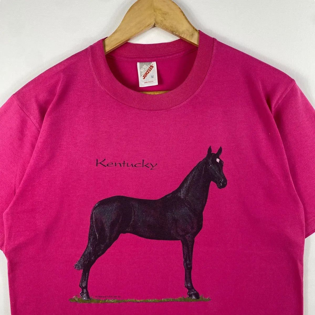 Vintage Vintage 90's KENTUCKY HORSE Teletrend Graphic Tee Shirt Size US M / EU 48-50 / 2 - 2 Thumbnail