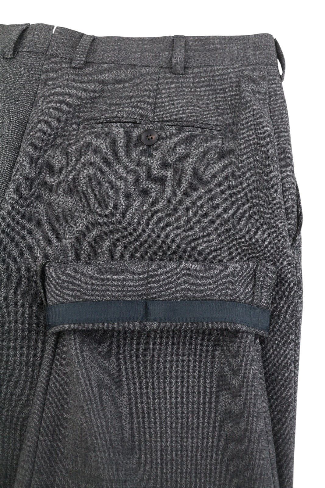 Suitsupply TURN-UP SLIM UK42L Grey Wool Trousers 86858 Size 42L - 5 Thumbnail